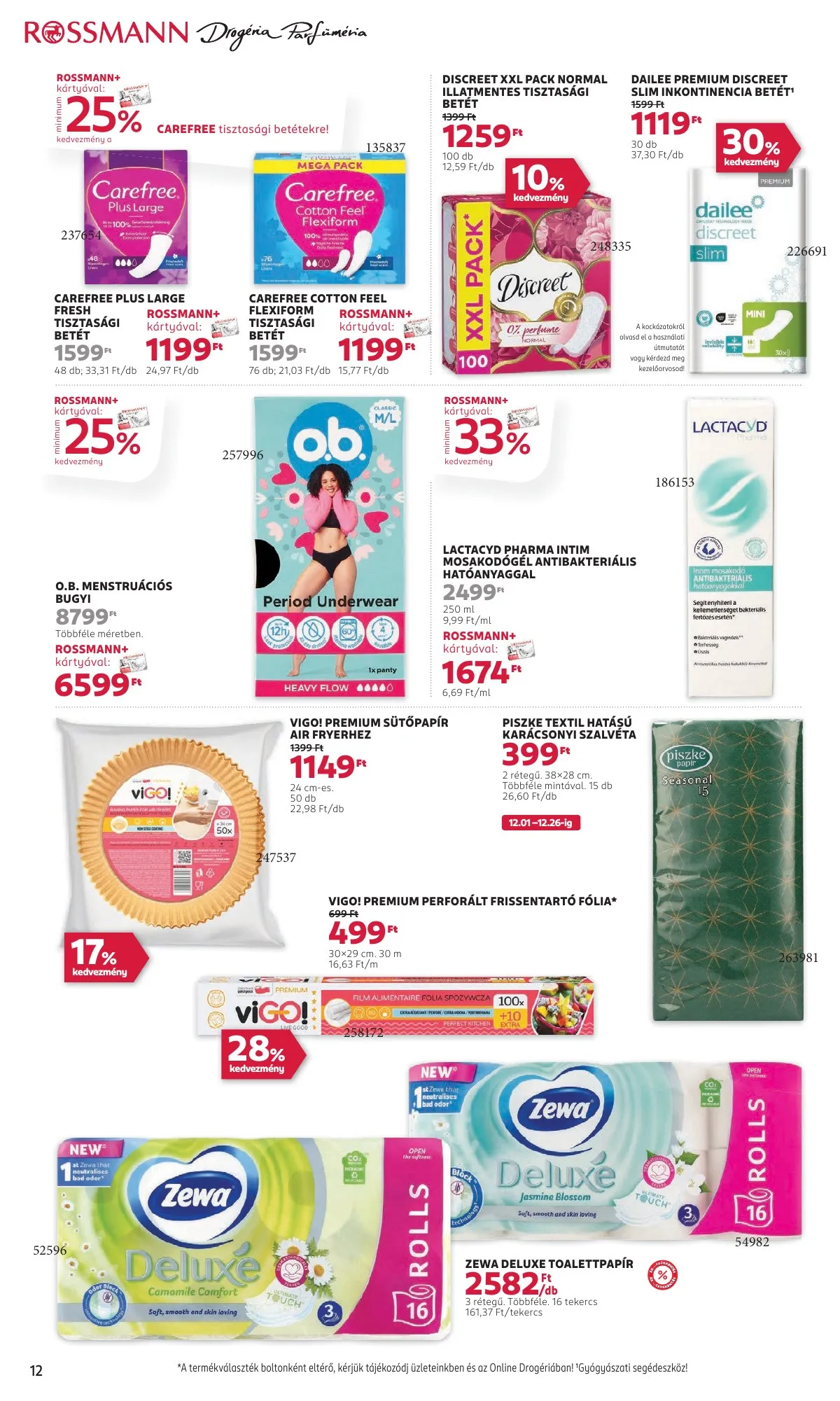 Rossmann akciós újság 12.15–12.26 – 14. oldal