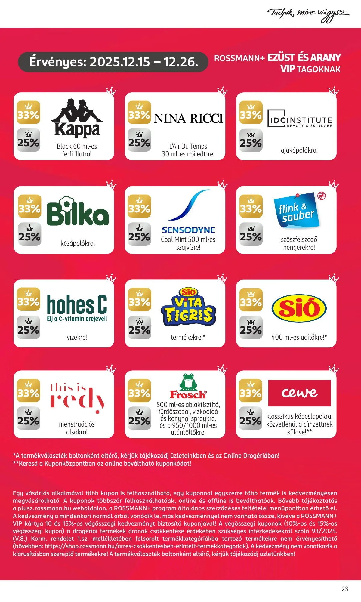 Rossmann akciós újság 12.15–12.26 – 25. oldal