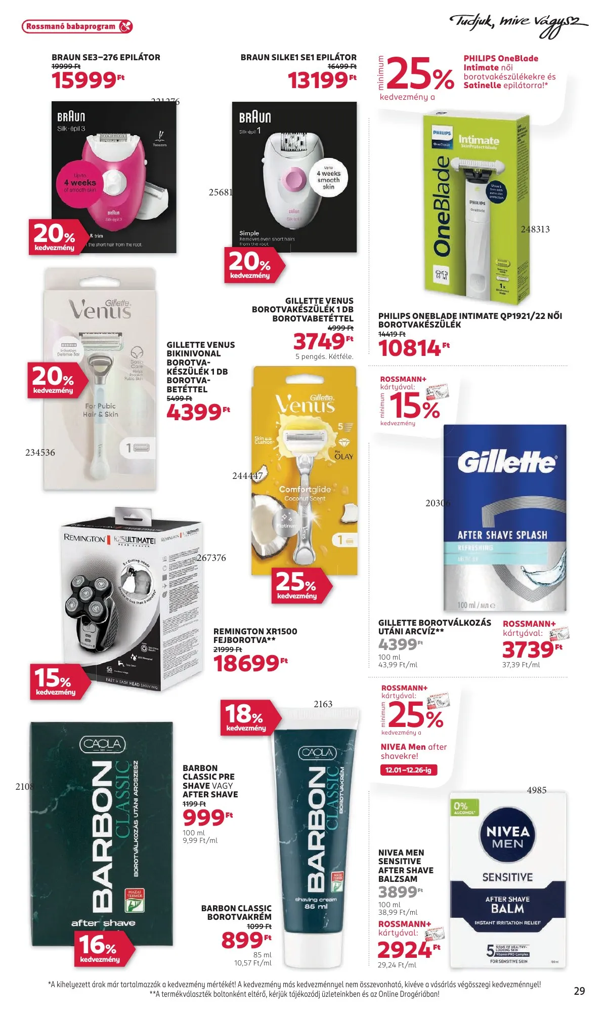 Rossmann akciós újság 12.15–12.26 – 31. oldal
