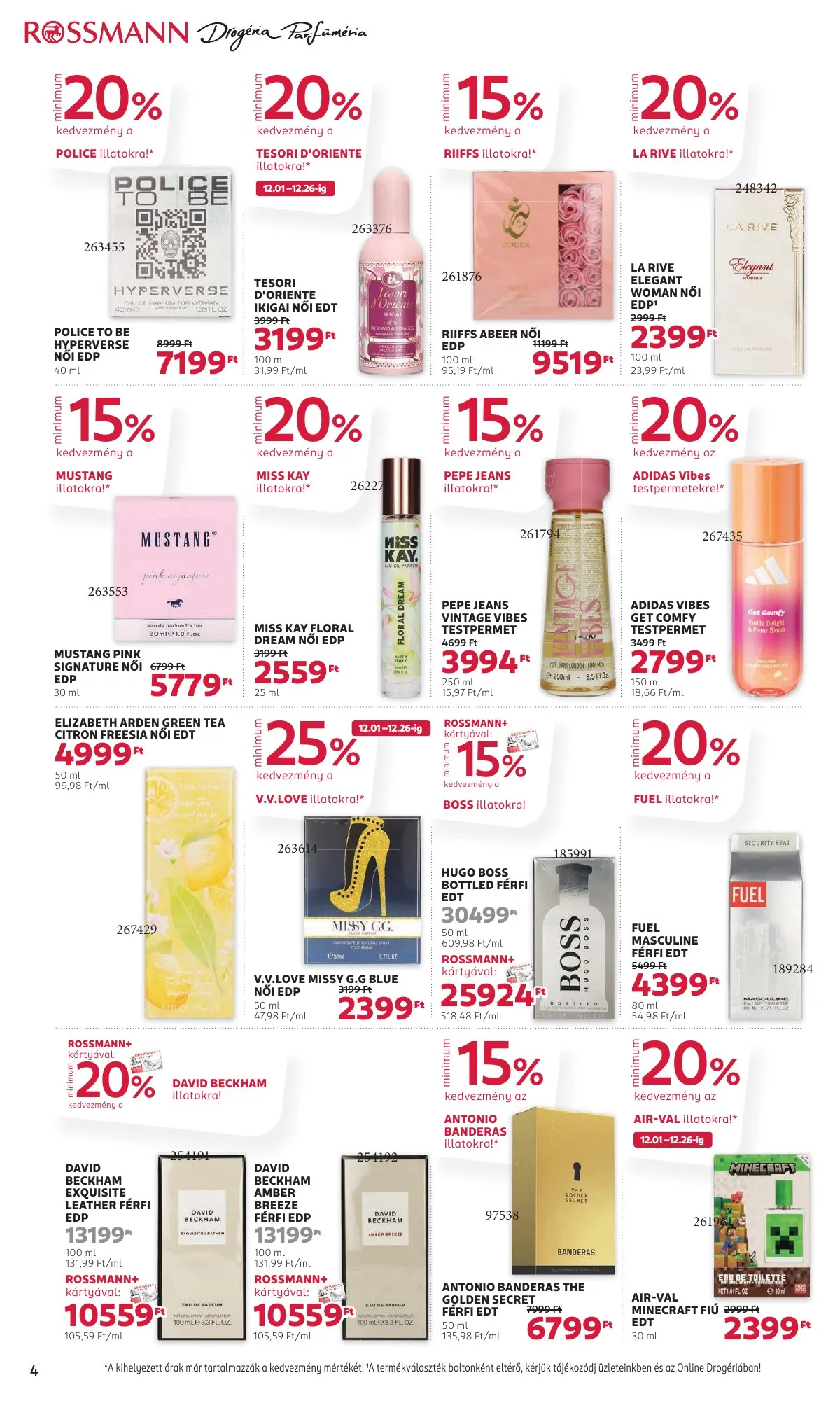 Rossmann akciós újság 12.15–12.26 – 4. oldal