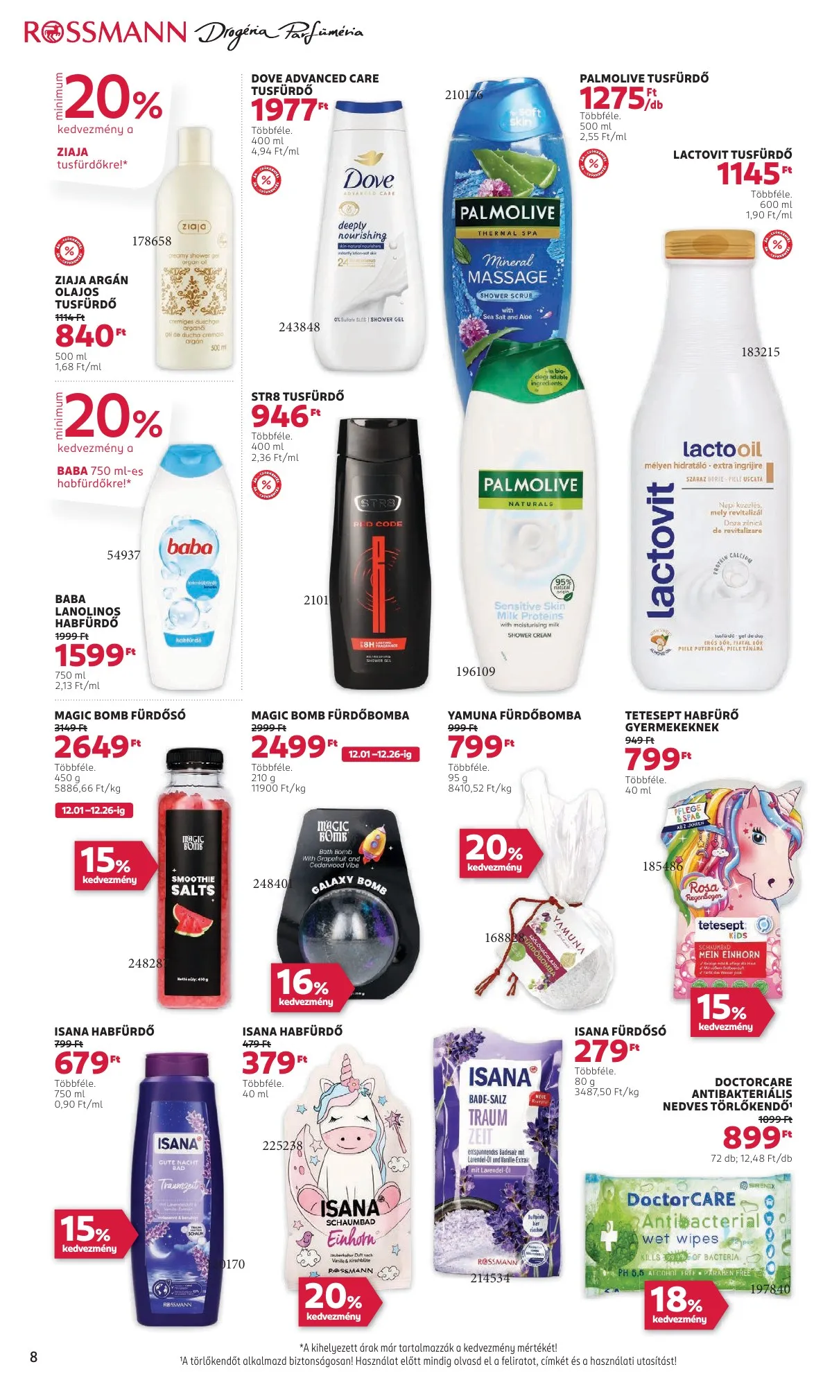 Rossmann akciós újság 12.15–12.26 – 8. oldal