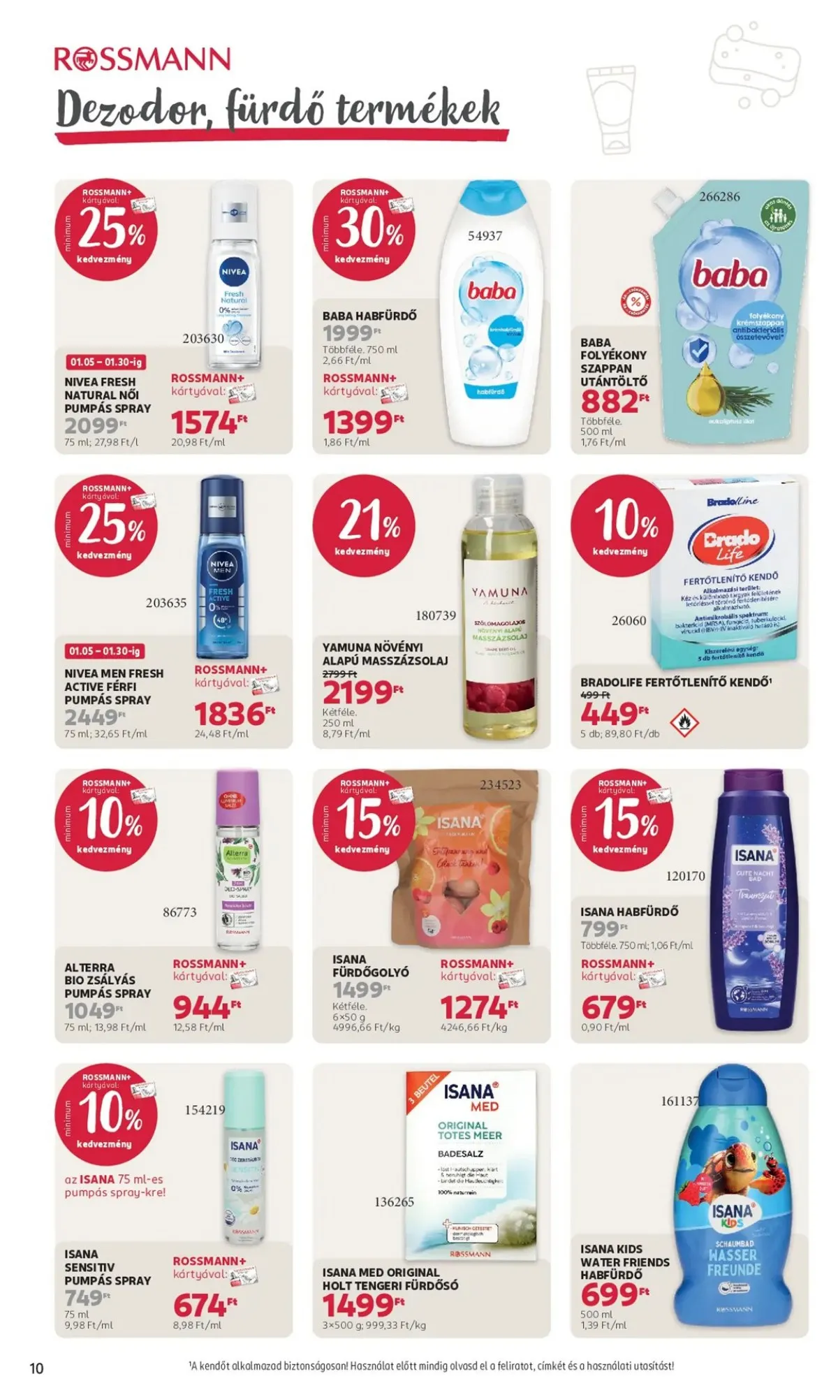 Rossmann akciós újság 01.05–01.16 – 10. oldal