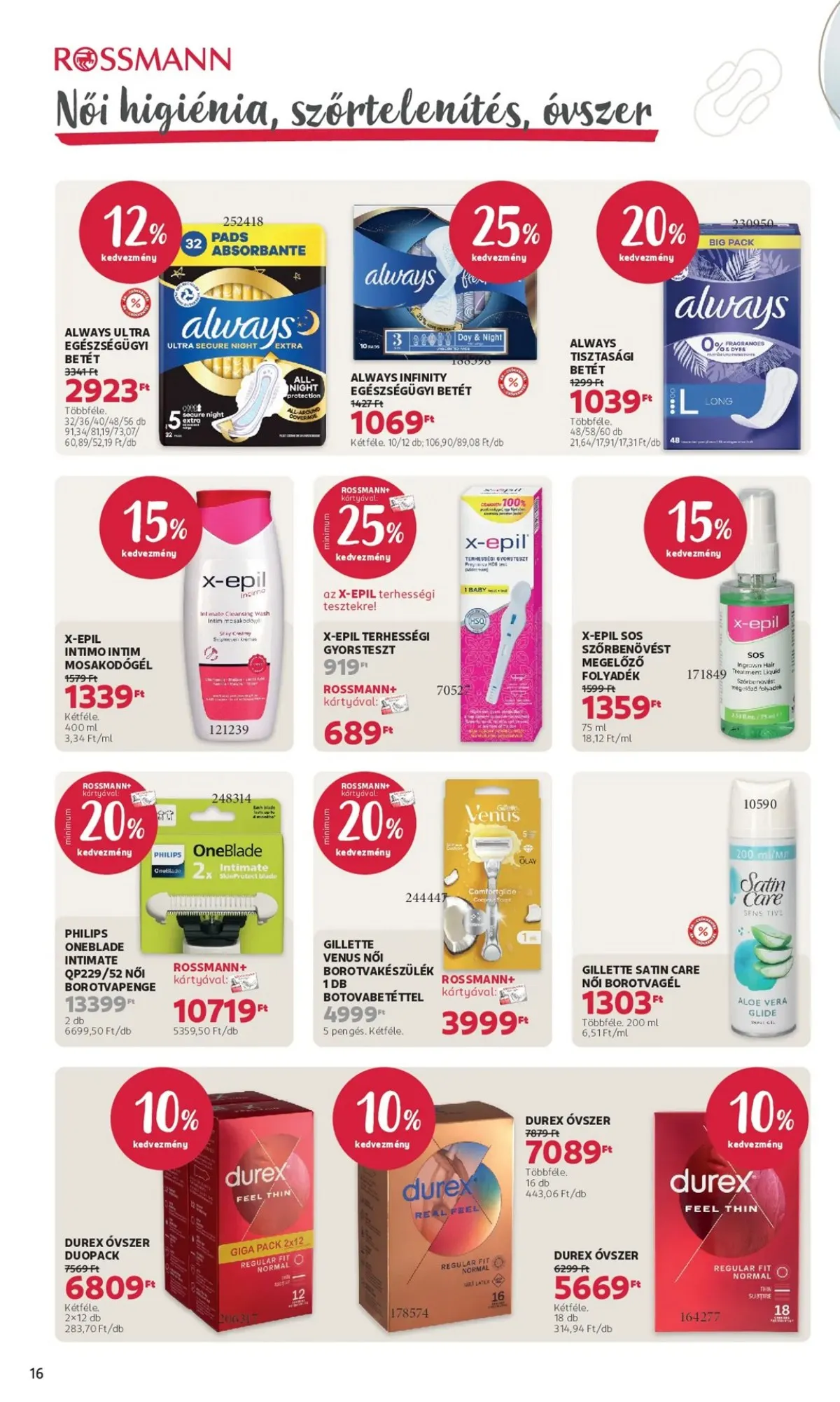 Rossmann akciós újság 01.05–01.16 – 16. oldal