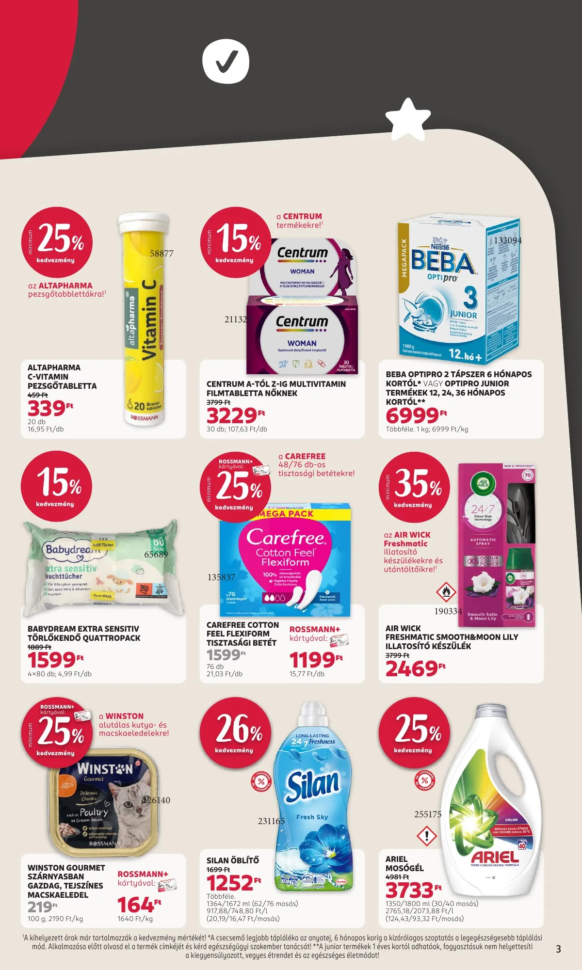 Rossmann akciós újság 01.19–01.30 – 3. oldal
