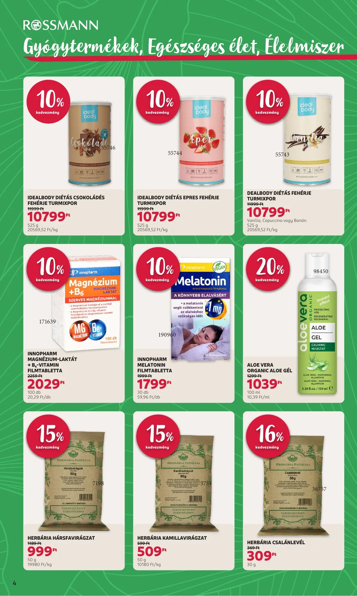 Rossmann akciós újság 01.19–01.30 – 4. oldal