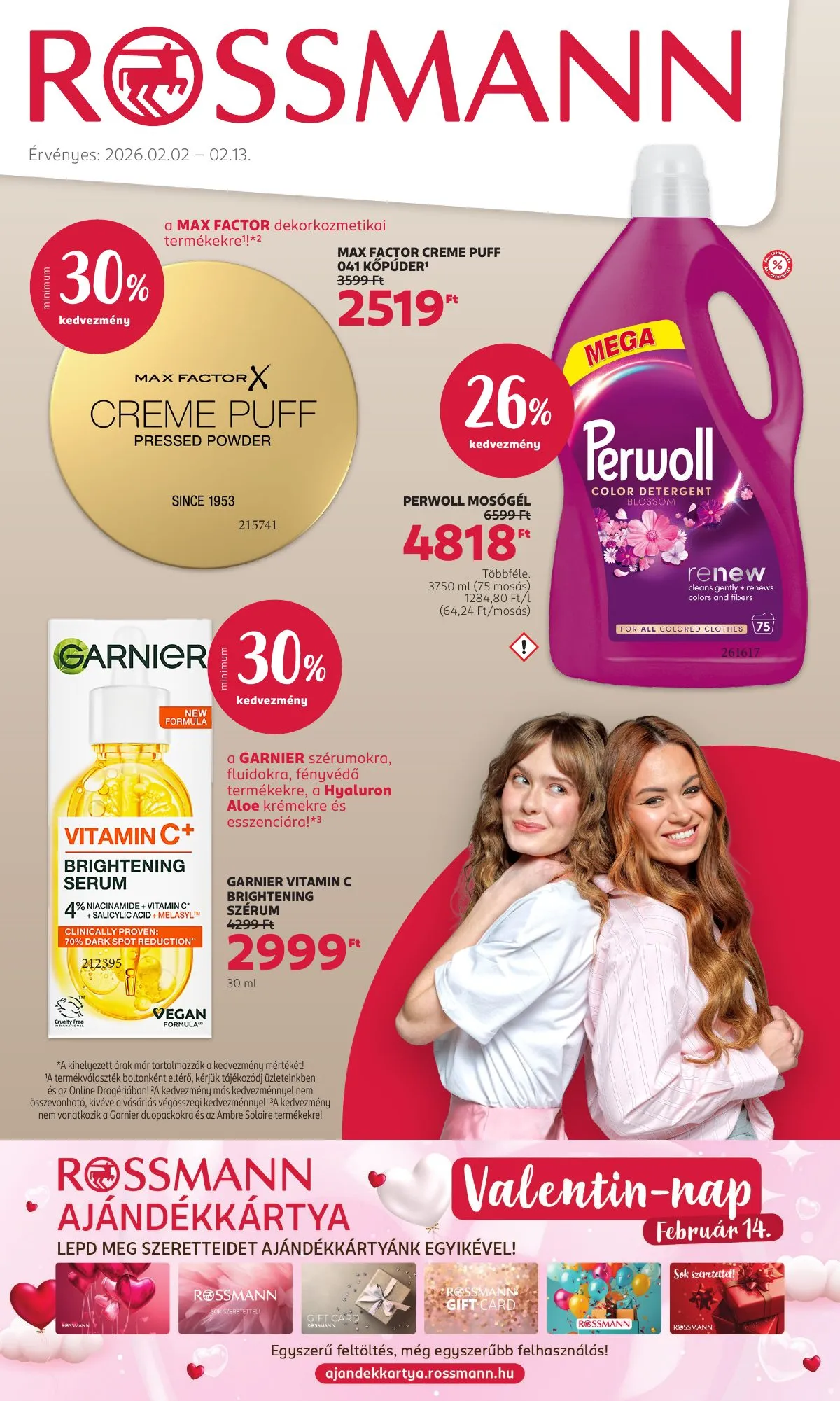 Rossmann akciós újság 02.02–02.13