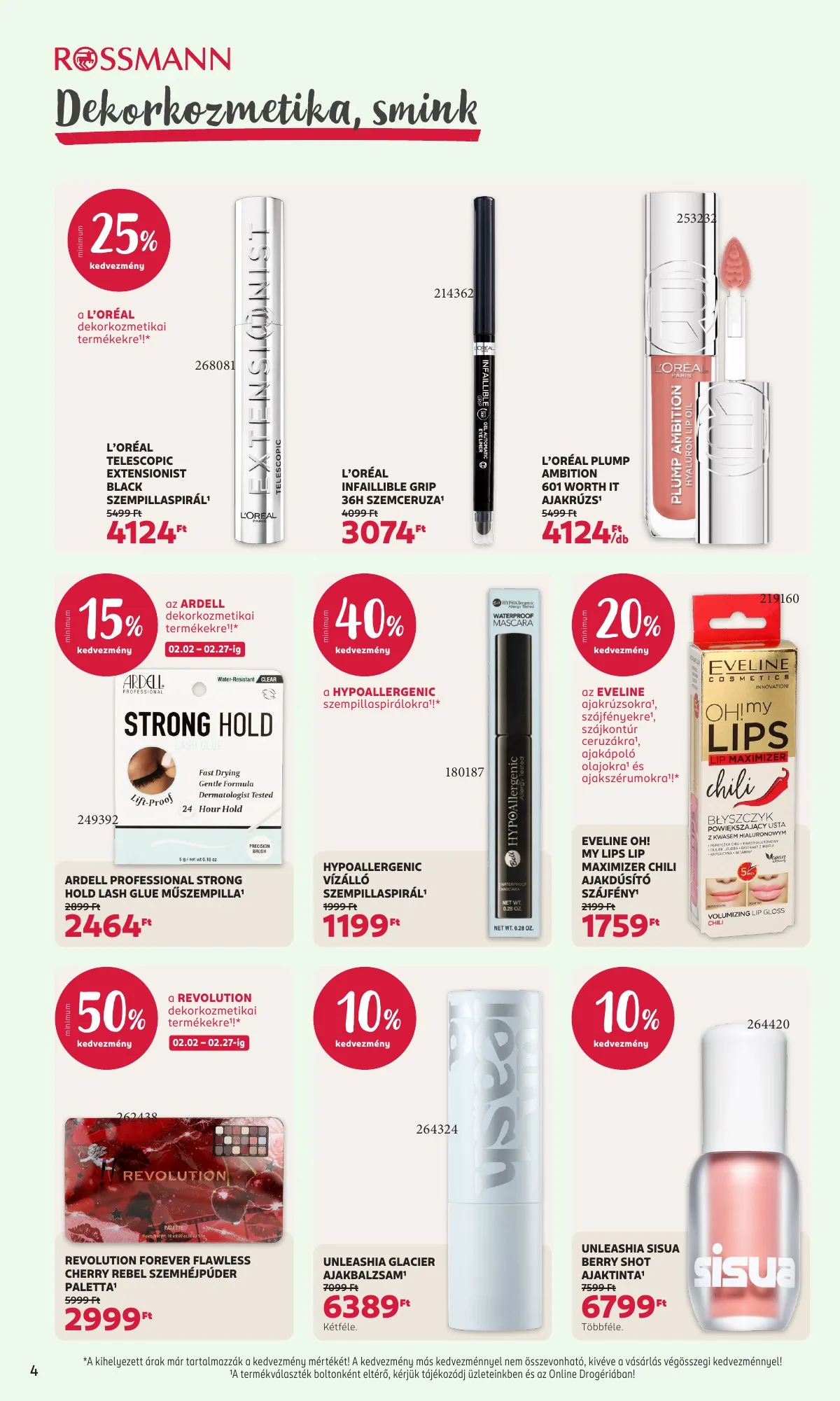 Rossmann akciós újság 02.02–02.13 – 4. oldal