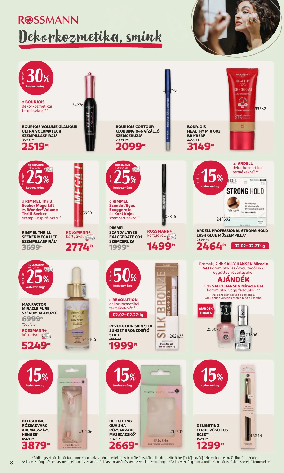 Rossmann akciós újság 02.16–02.27 – 8. oldal