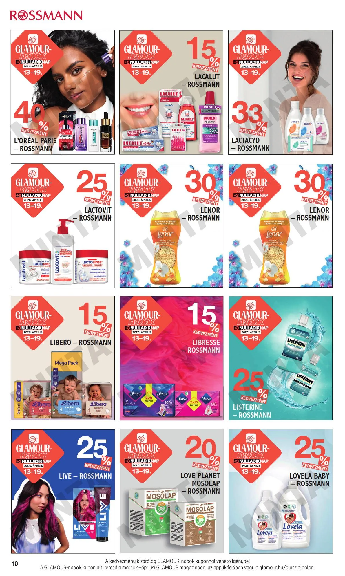 Rossmann akciós újság 04.13–04.19 – 10. oldal