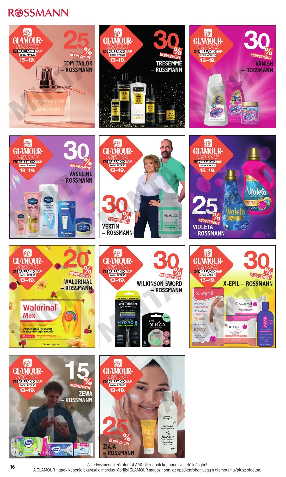 Rossmann akciós újság 04.13–04.19 – 16. oldal