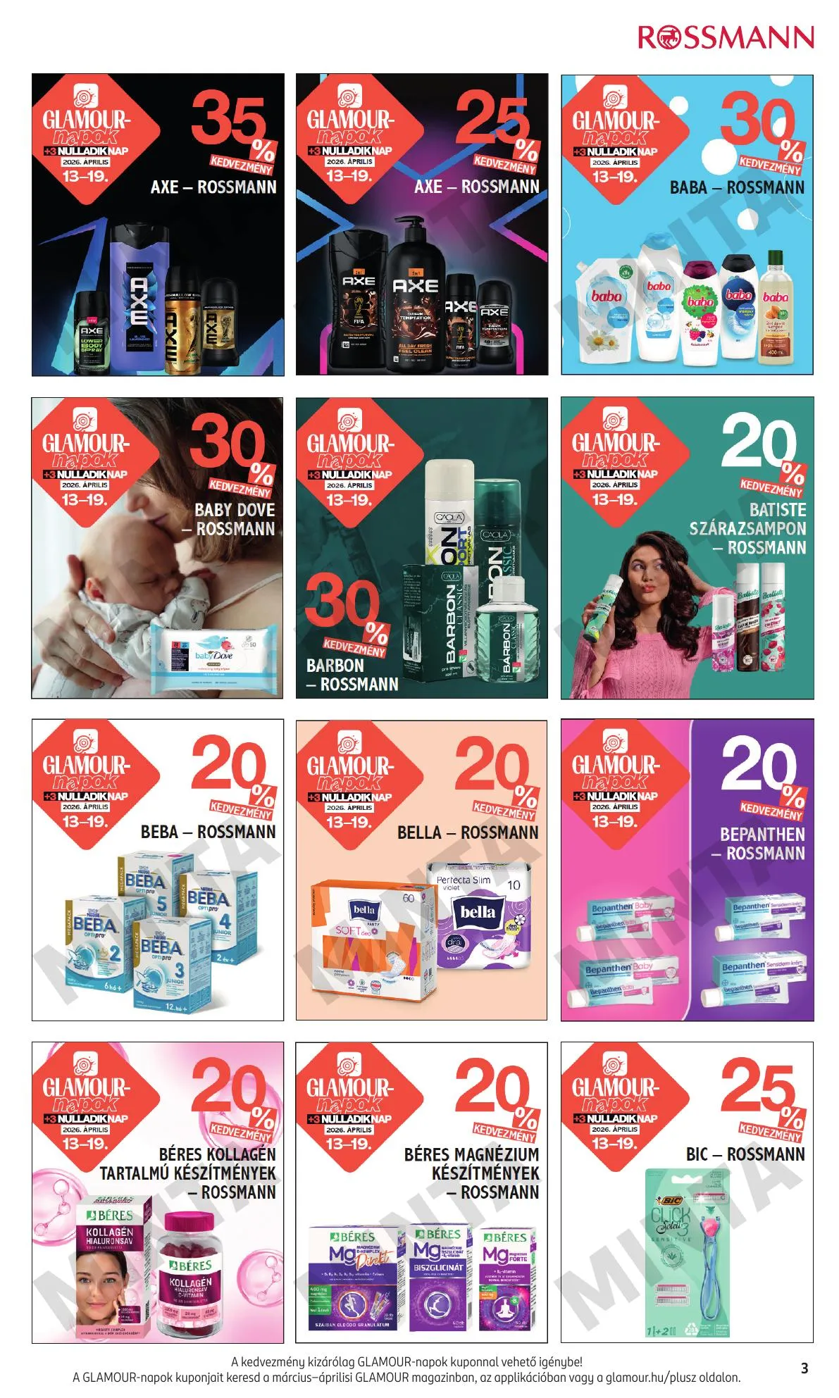 Rossmann akciós újság 04.13–04.19 – 3. oldal