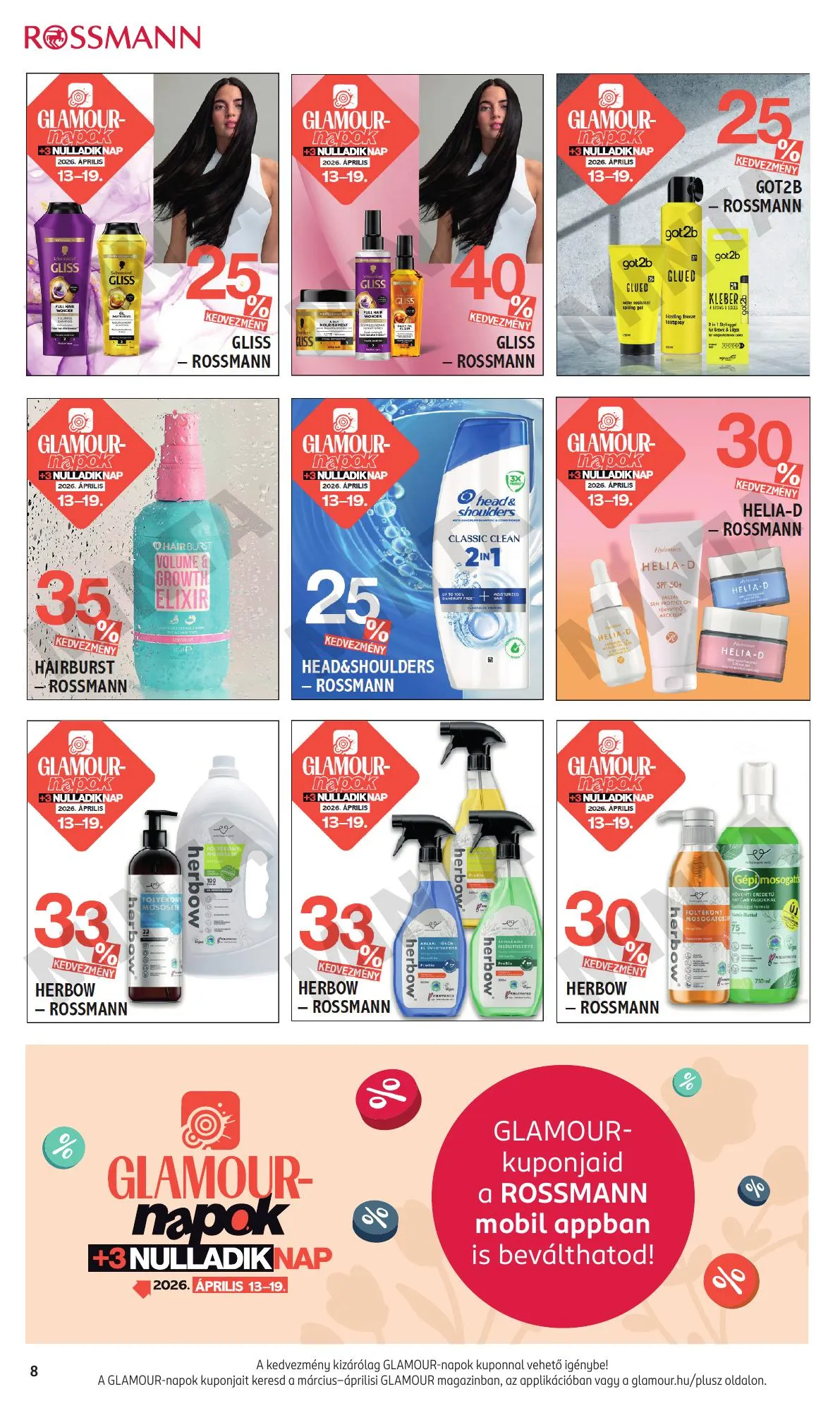 Rossmann akciós újság 04.13–04.19 – 8. oldal