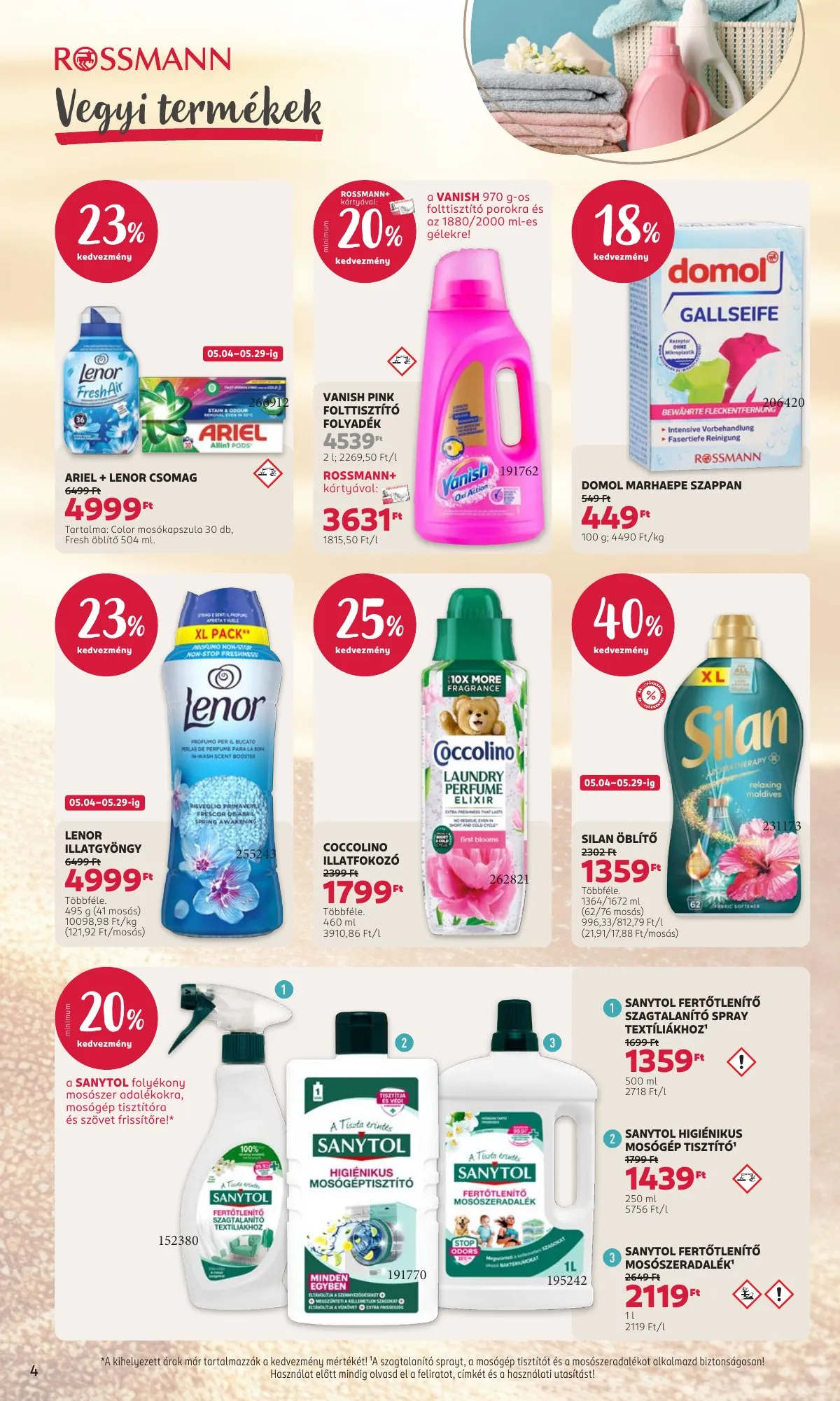 Rossmann akciós újság 05.04–05.15 – 4. oldal