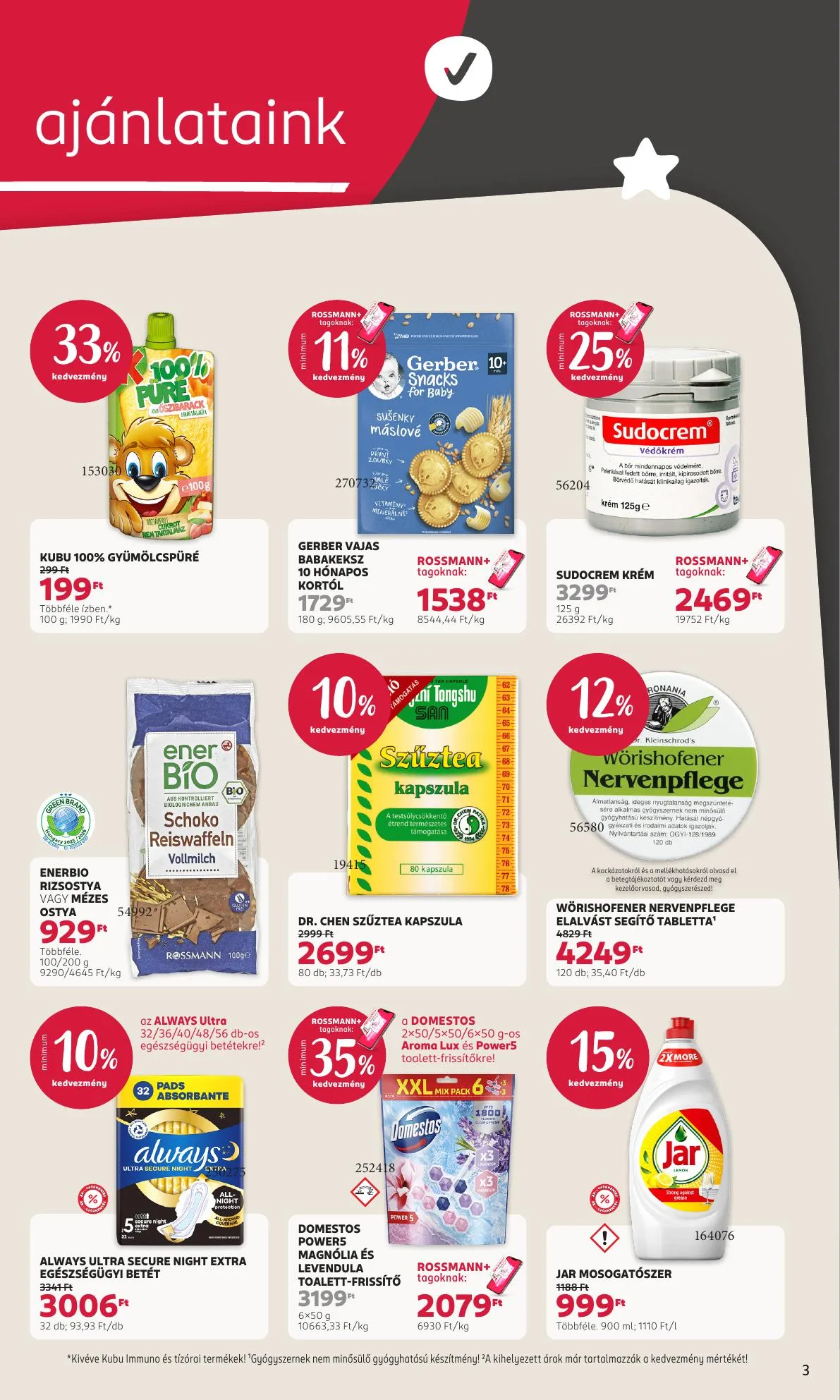 Rossmann akciós újság 06.29–07.03 – 3. oldal