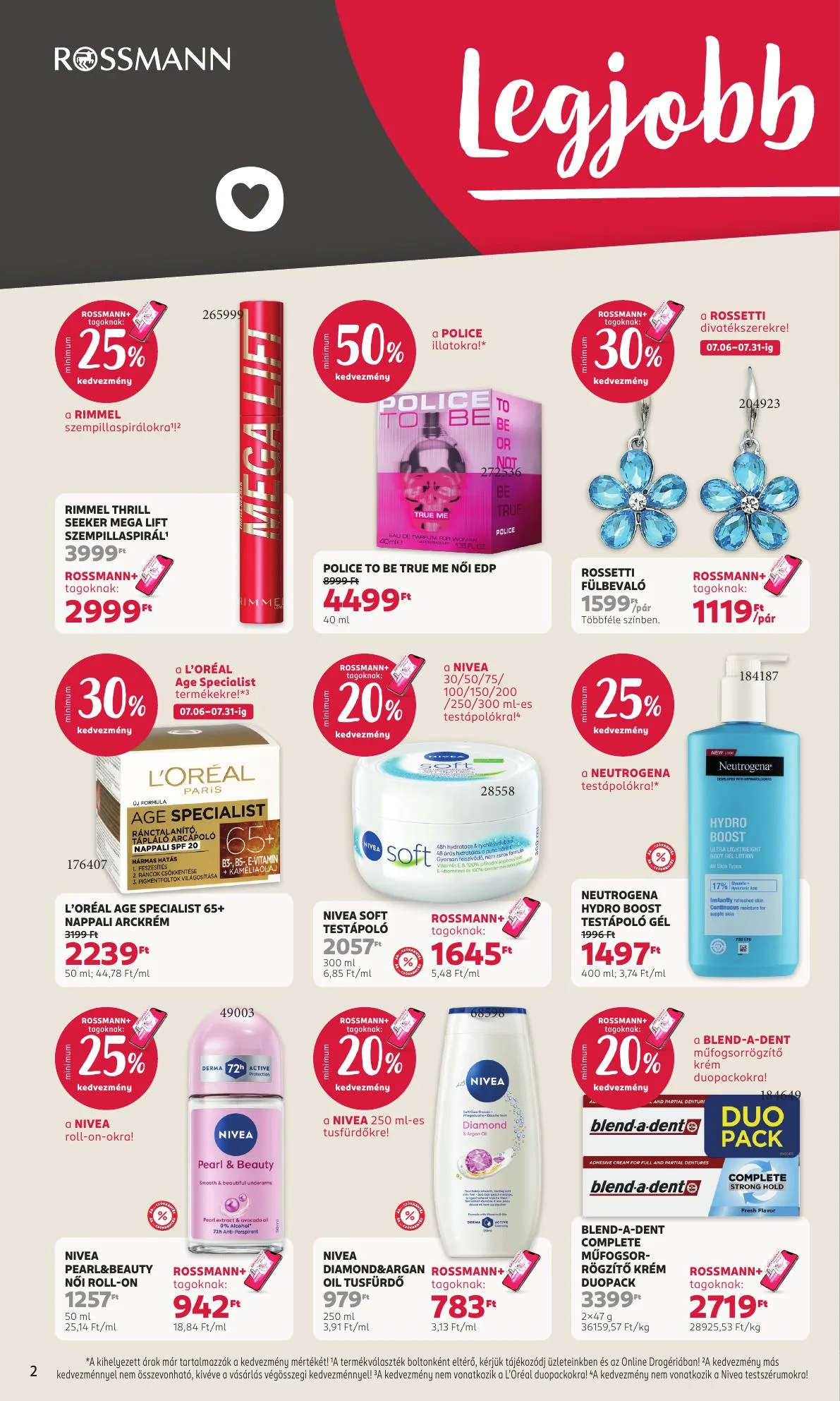 Rossmann akciós újság 07.06–07.17 – 2. oldal