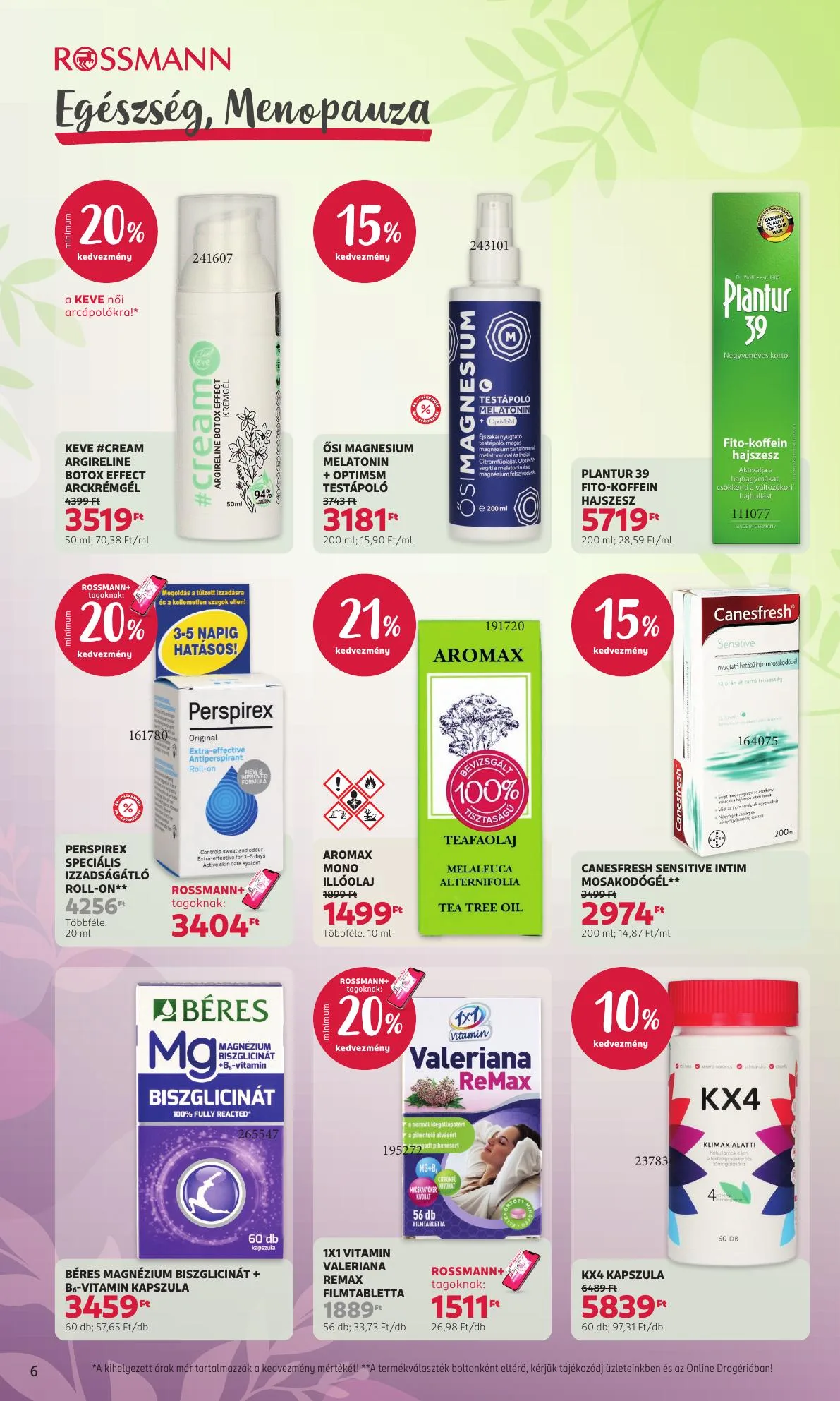 Rossmann akciós újság 07.06–07.17 – 6. oldal