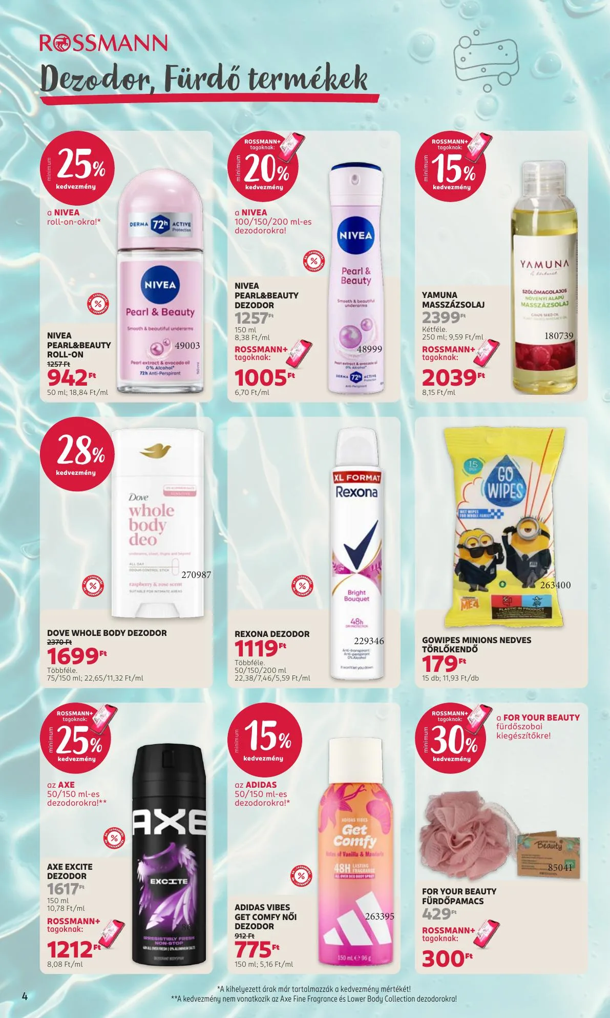 Rossmann akciós újság 07.20–07.31 – 4. oldal