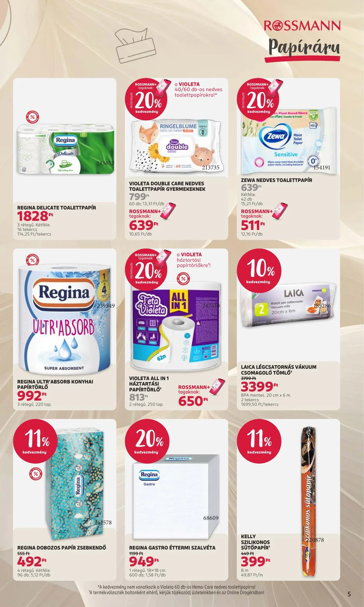 Rossmann akciós újság 08.17–08.28 – 5. oldal