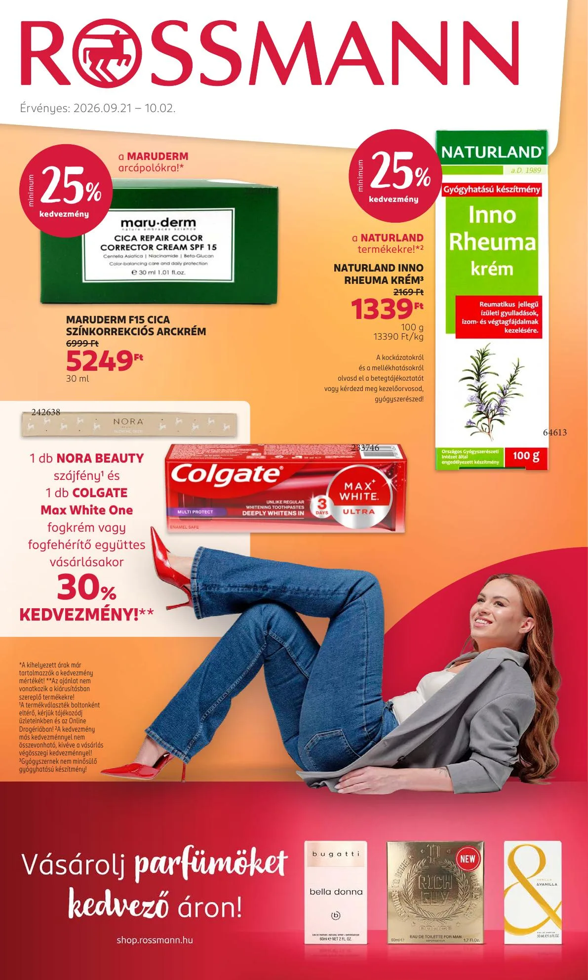 Rossmann akciós újság Általános 09.21–10.02