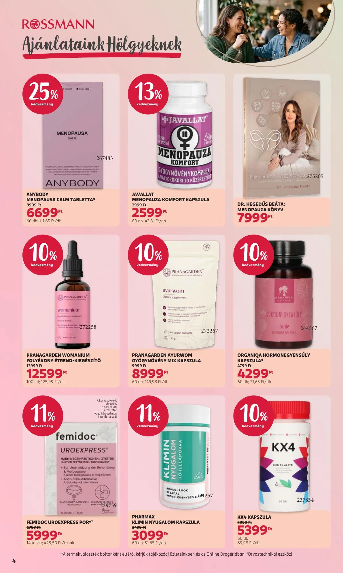 Rossmann akciós újság Általános 10.05–10.09 – 4. oldal
