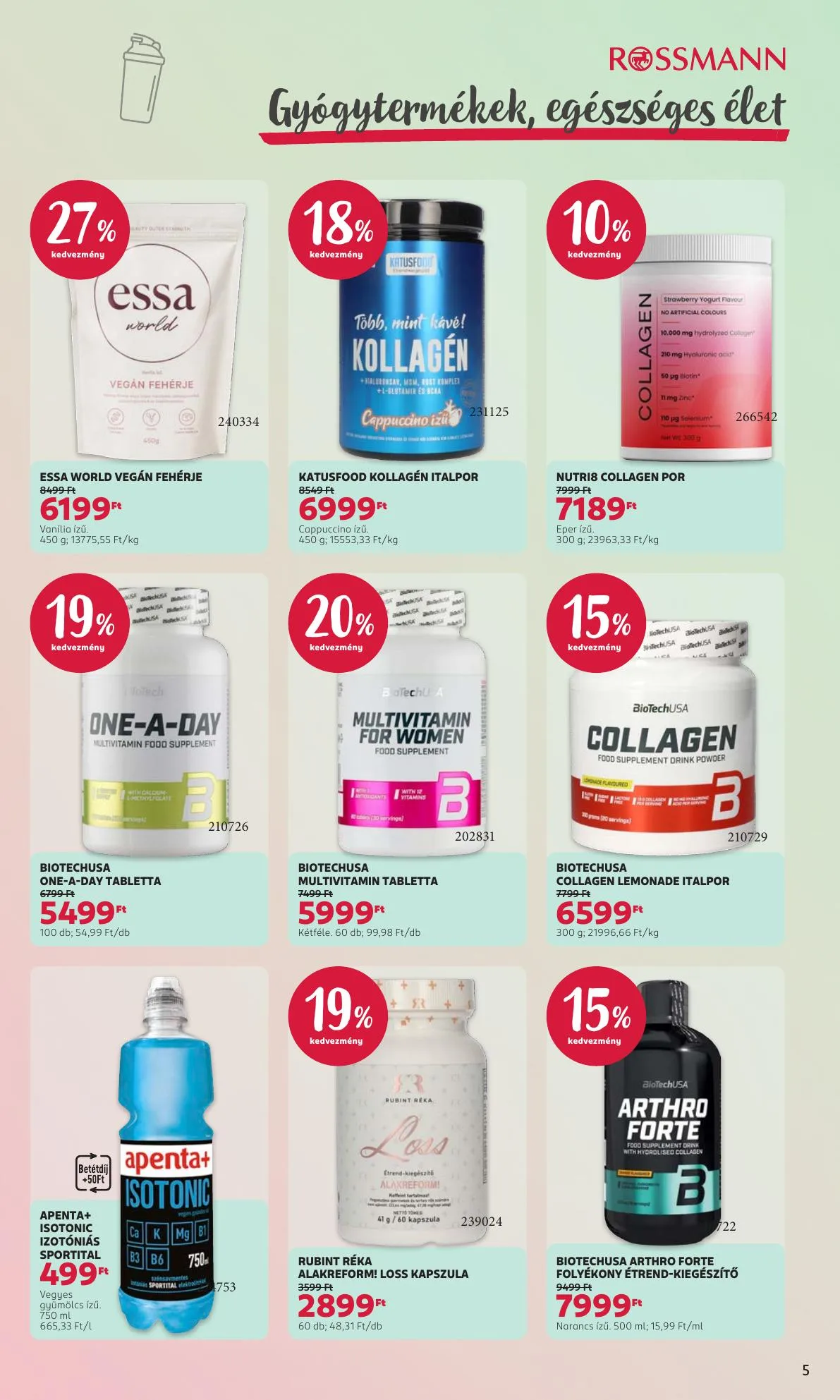 Rossmann akciós újság Általános 10.05–10.09 – 5. oldal