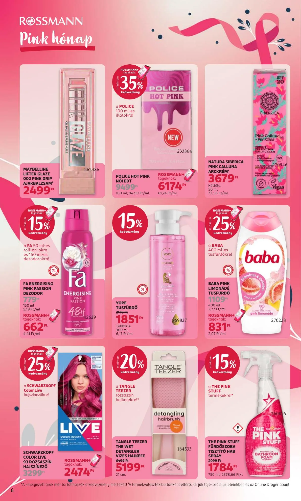 Rossmann akciós újság Általános 10.05–10.09 – 6. oldal