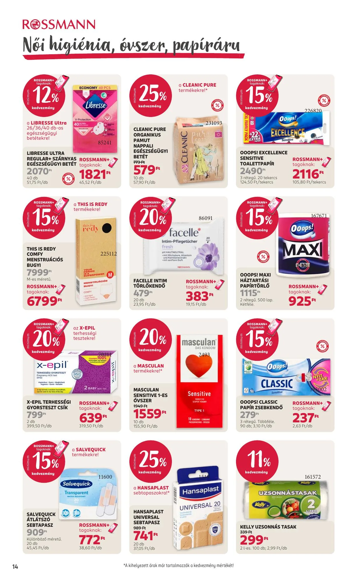 Rossmann akciós újság Általános 10.19–10.30 – 16. oldal
