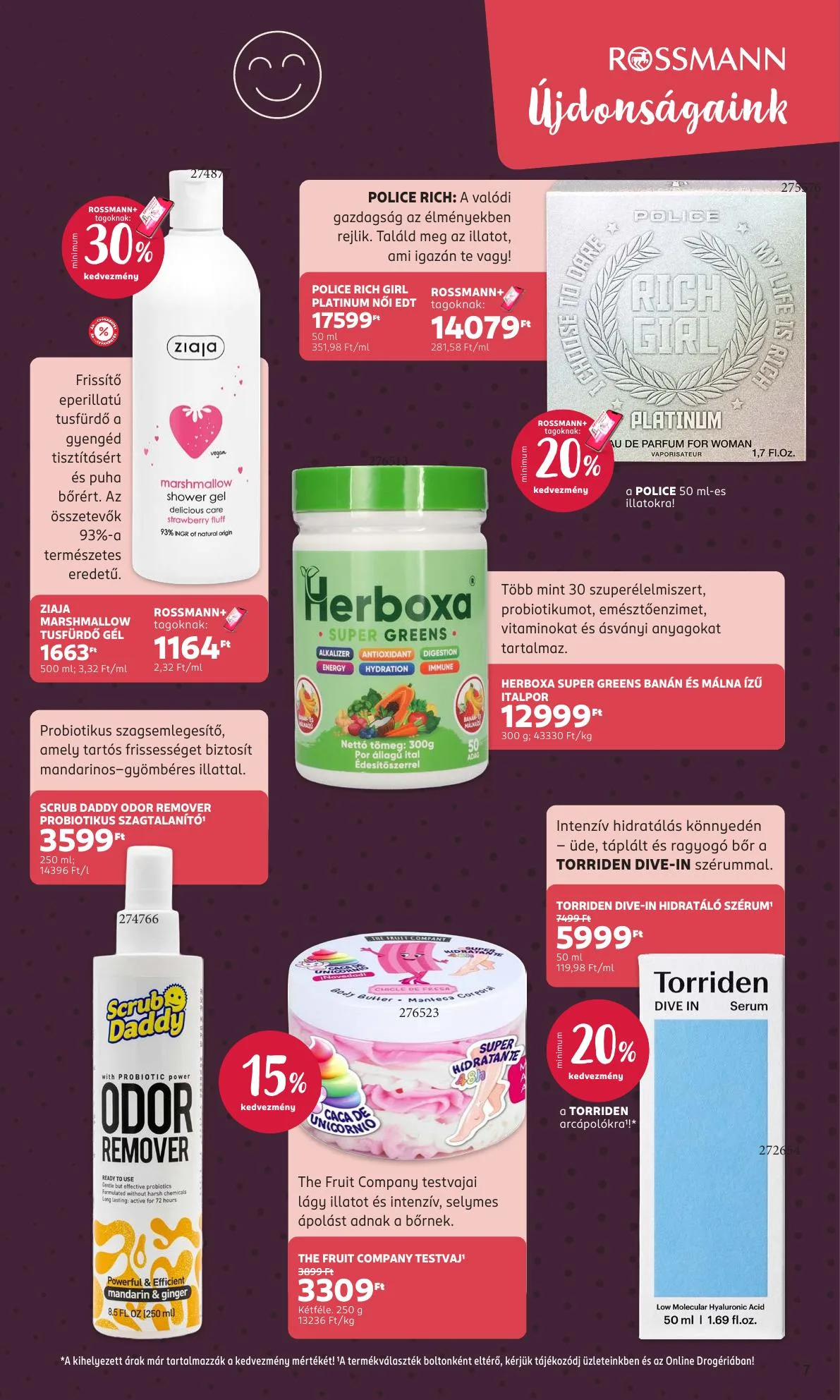 Rossmann akciós újság Általános 10.19–10.30 – 7. oldal