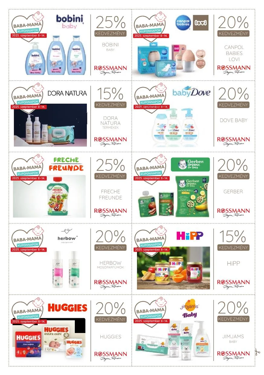 Rossmann akciós újság Baba mama 09.08–09.14 – 12. oldal