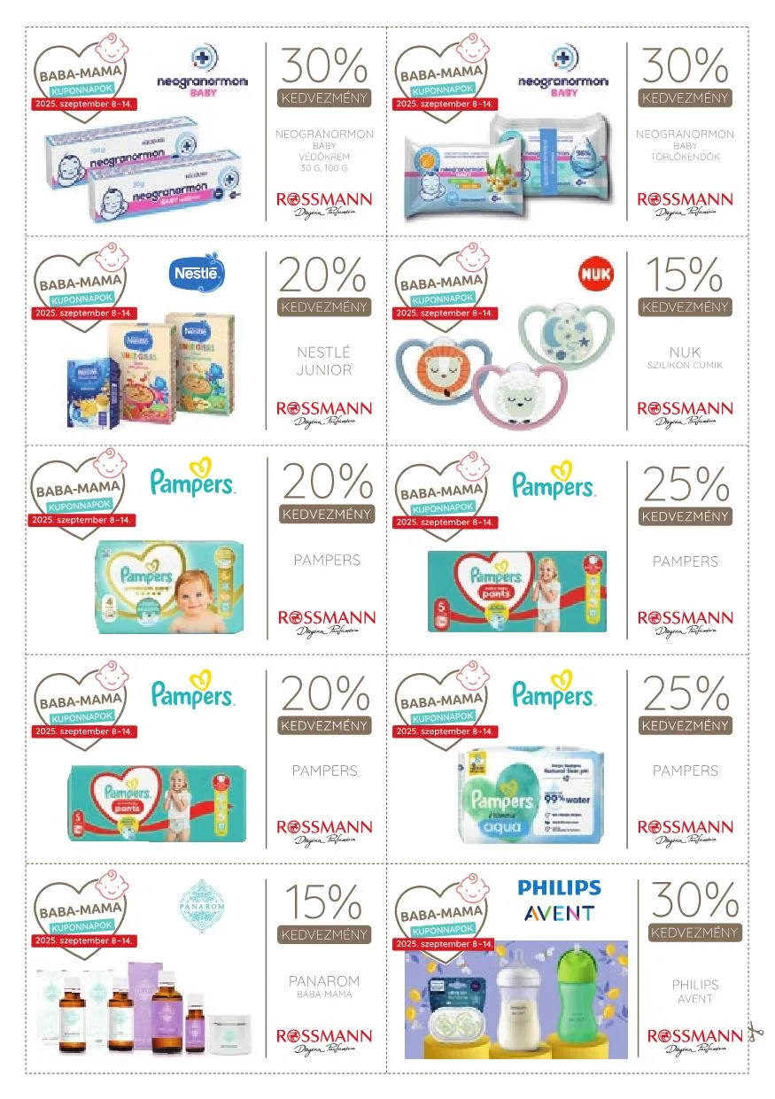 Rossmann akciós újság Baba mama 09.08–09.14 – 15. oldal