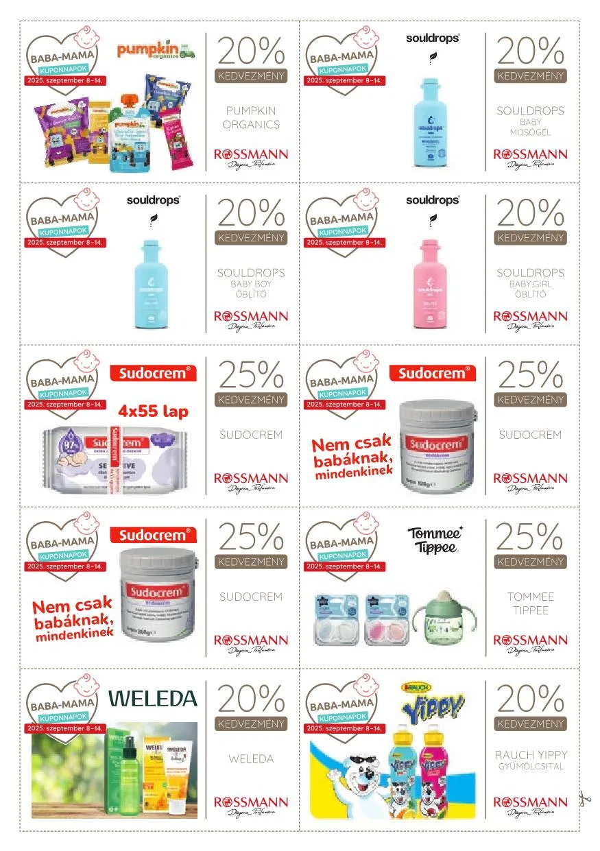 Rossmann akciós újság Baba mama 09.08–09.14 – 16. oldal
