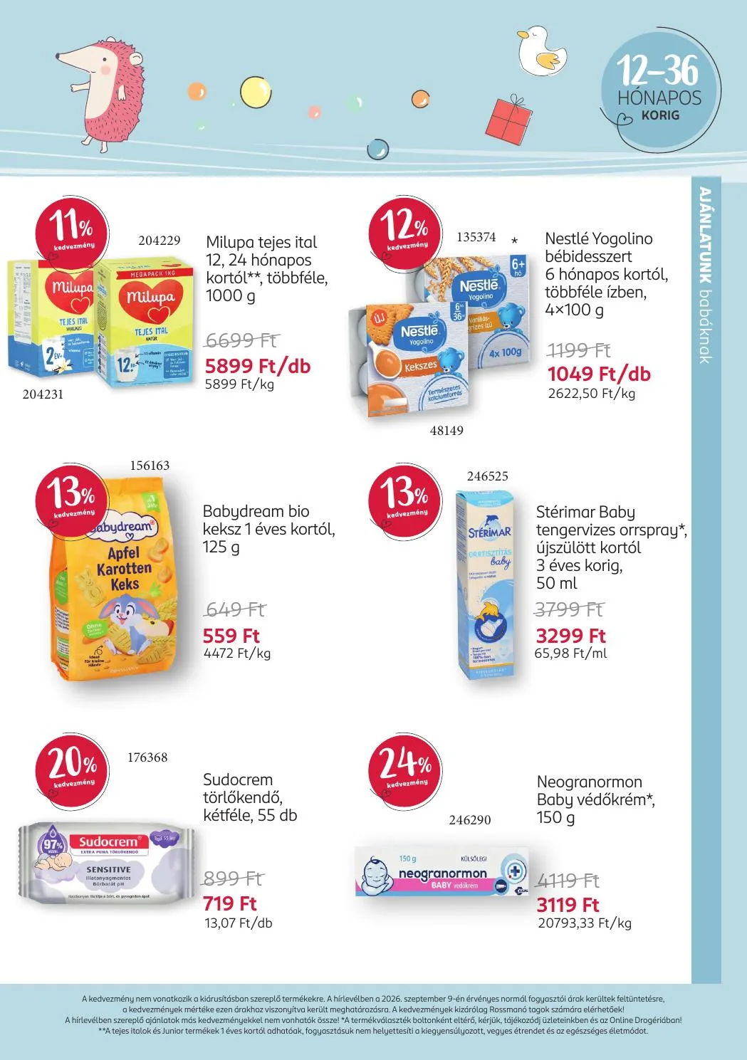 Rossmann akciós újság Baba 09.14–10.11 – 10. oldal