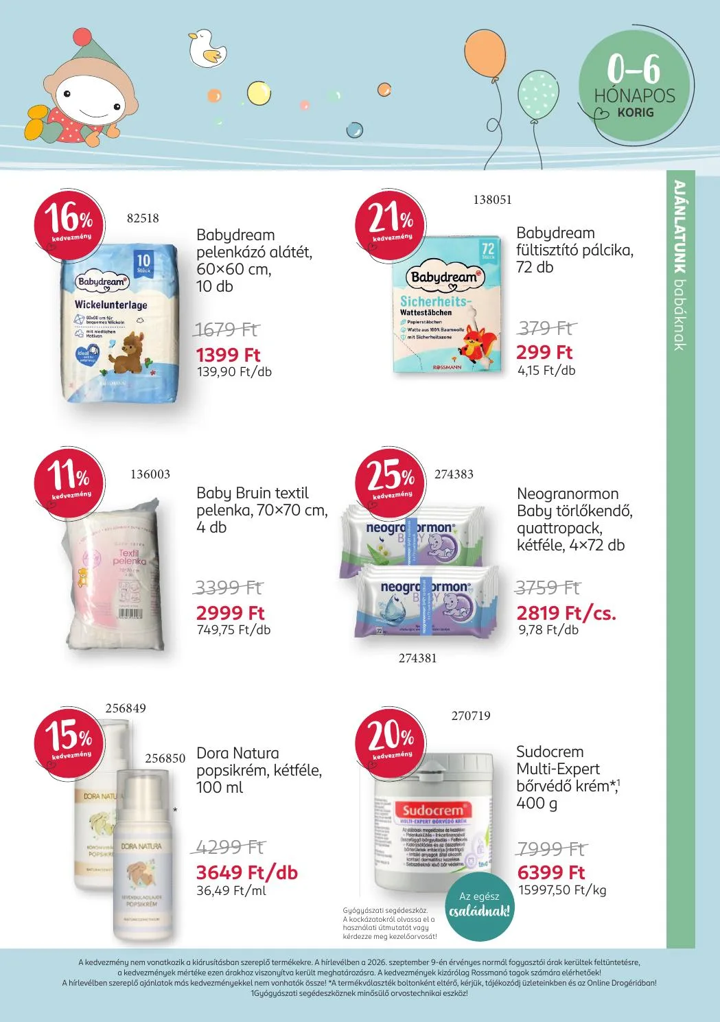 Rossmann akciós újság Baba 09.14–10.11 – 8. oldal