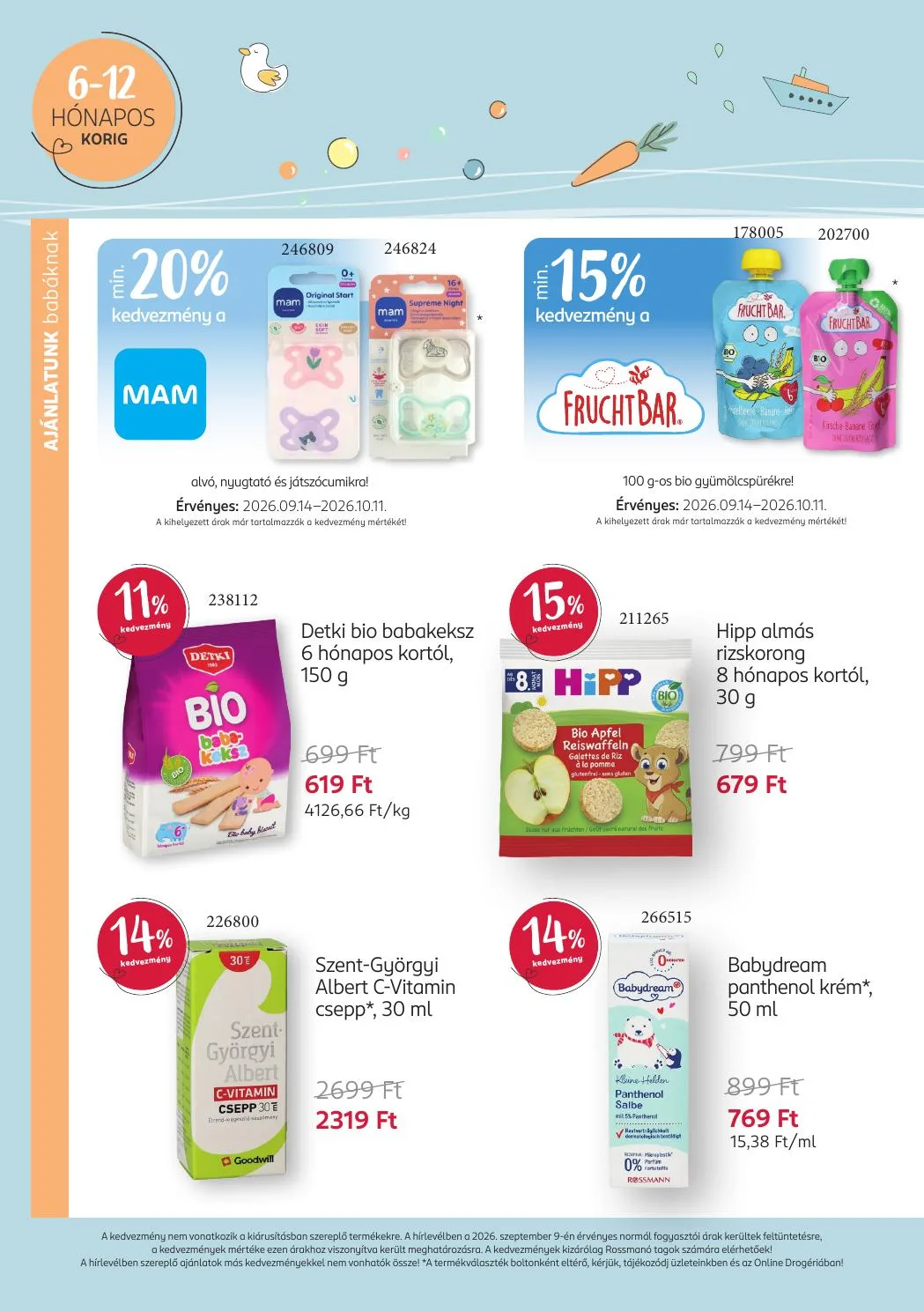 Rossmann akciós újság Baba 09.14–10.11 – 9. oldal