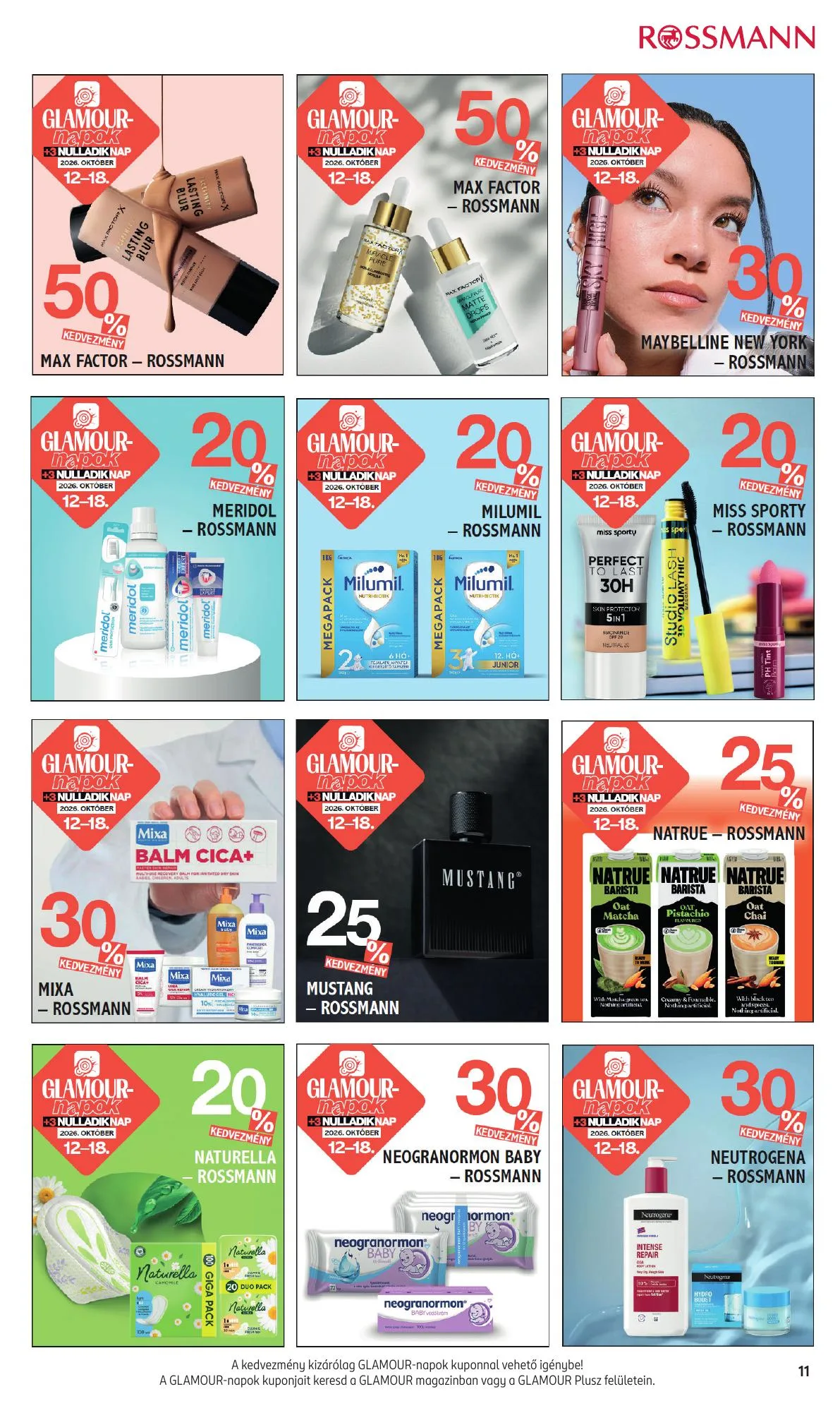 Rossmann akciós újság Egyeb 10.12–10.18 – 11. oldal