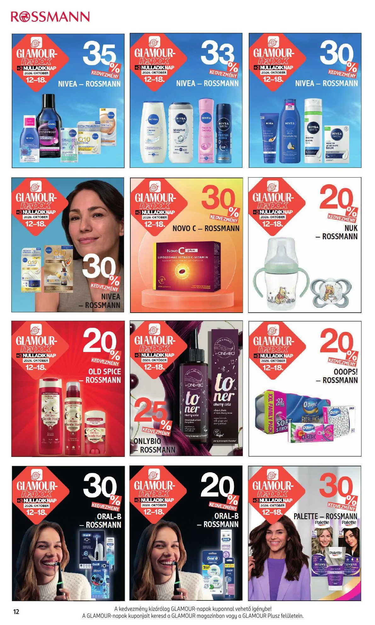 Rossmann akciós újság Egyeb 10.12–10.18 – 12. oldal