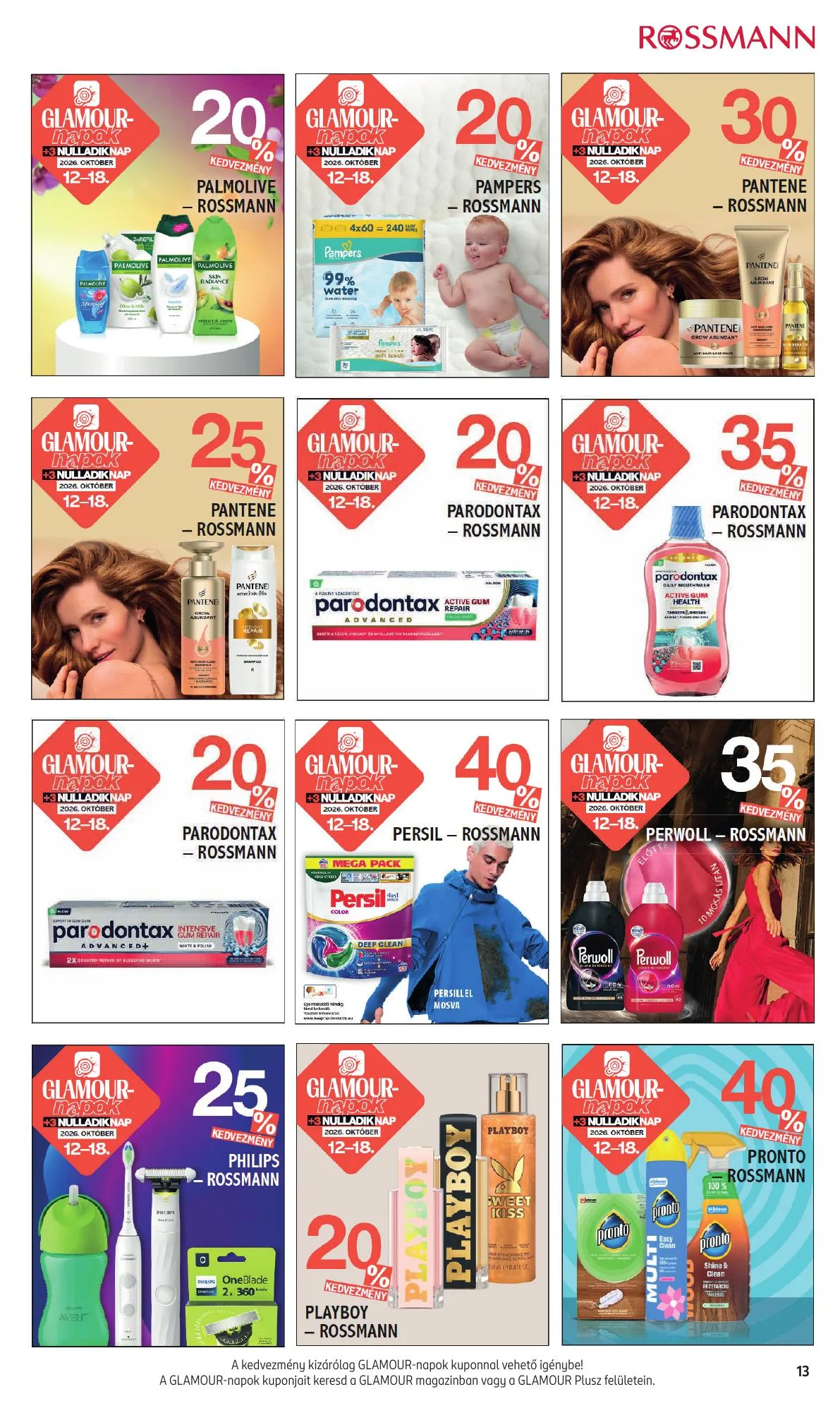 Rossmann akciós újság Egyeb 10.12–10.18 – 13. oldal