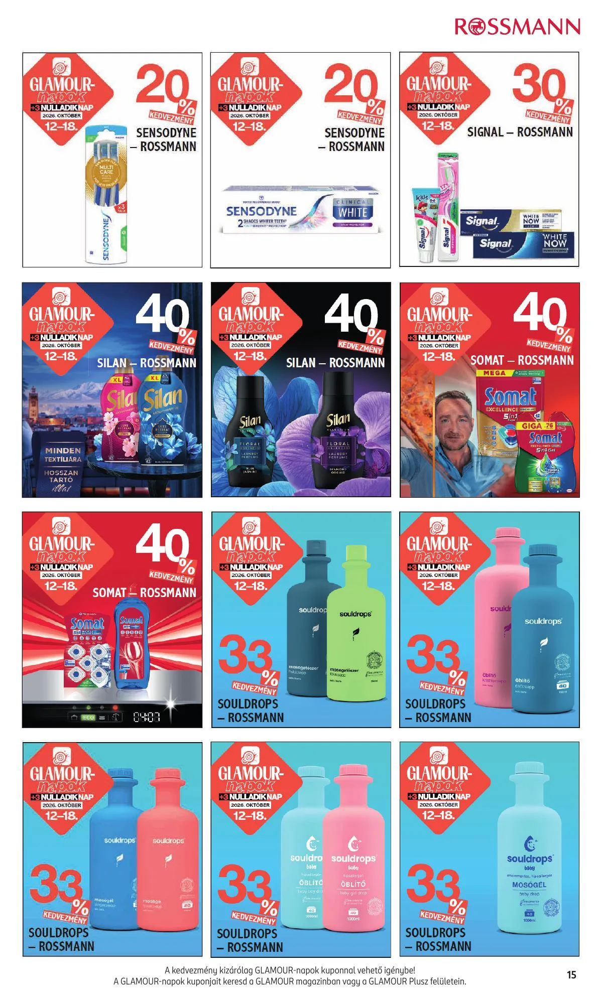 Rossmann akciós újság Egyeb 10.12–10.18 – 15. oldal