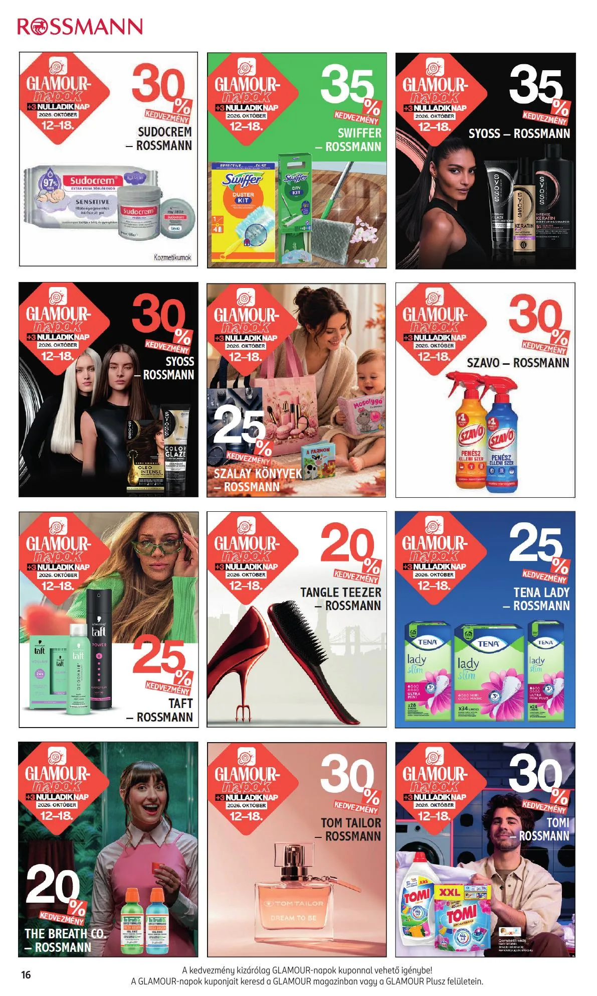 Rossmann akciós újság Egyeb 10.12–10.18 – 16. oldal