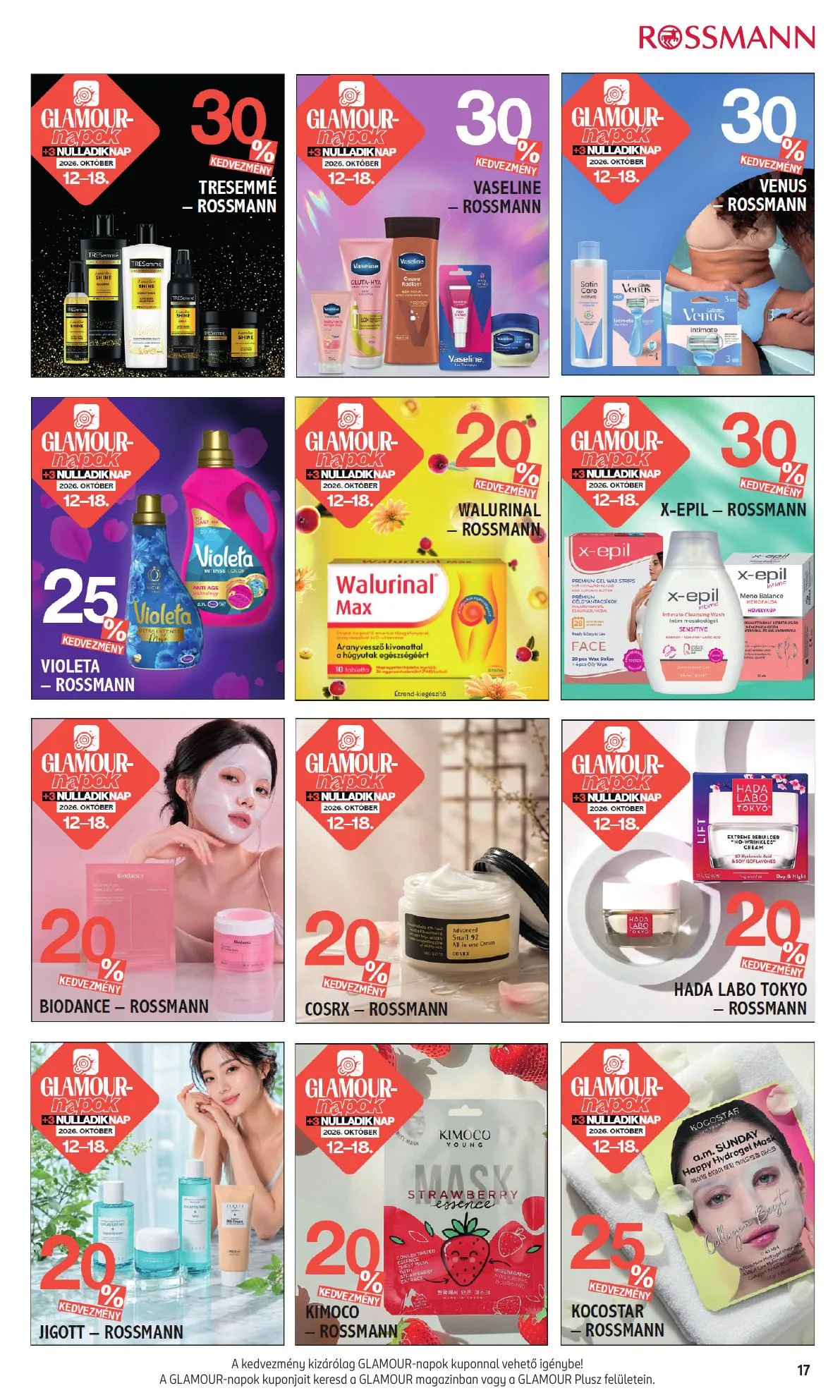 Rossmann akciós újság Egyeb 10.12–10.18 – 17. oldal