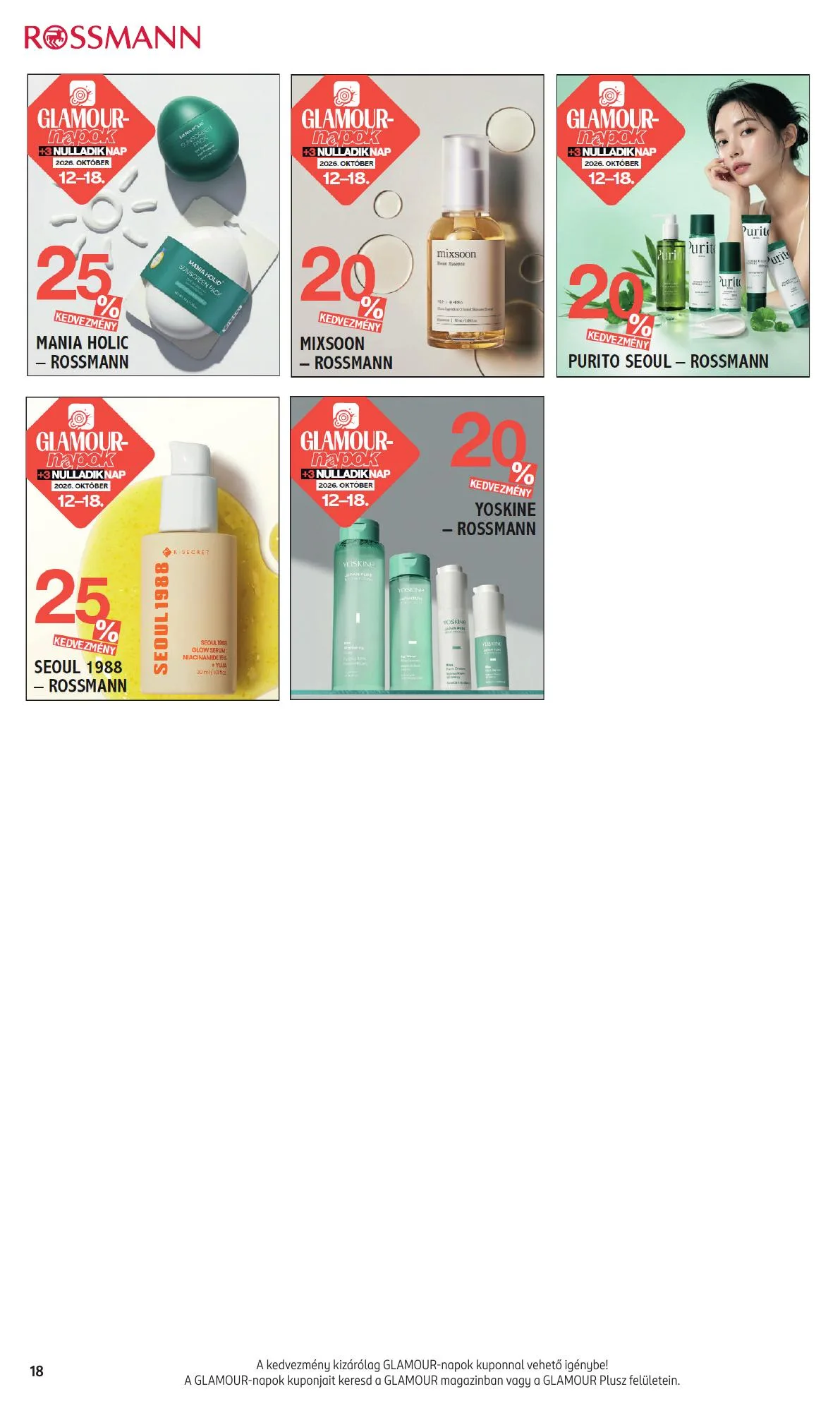 Rossmann akciós újság Egyeb 10.12–10.18 – 18. oldal