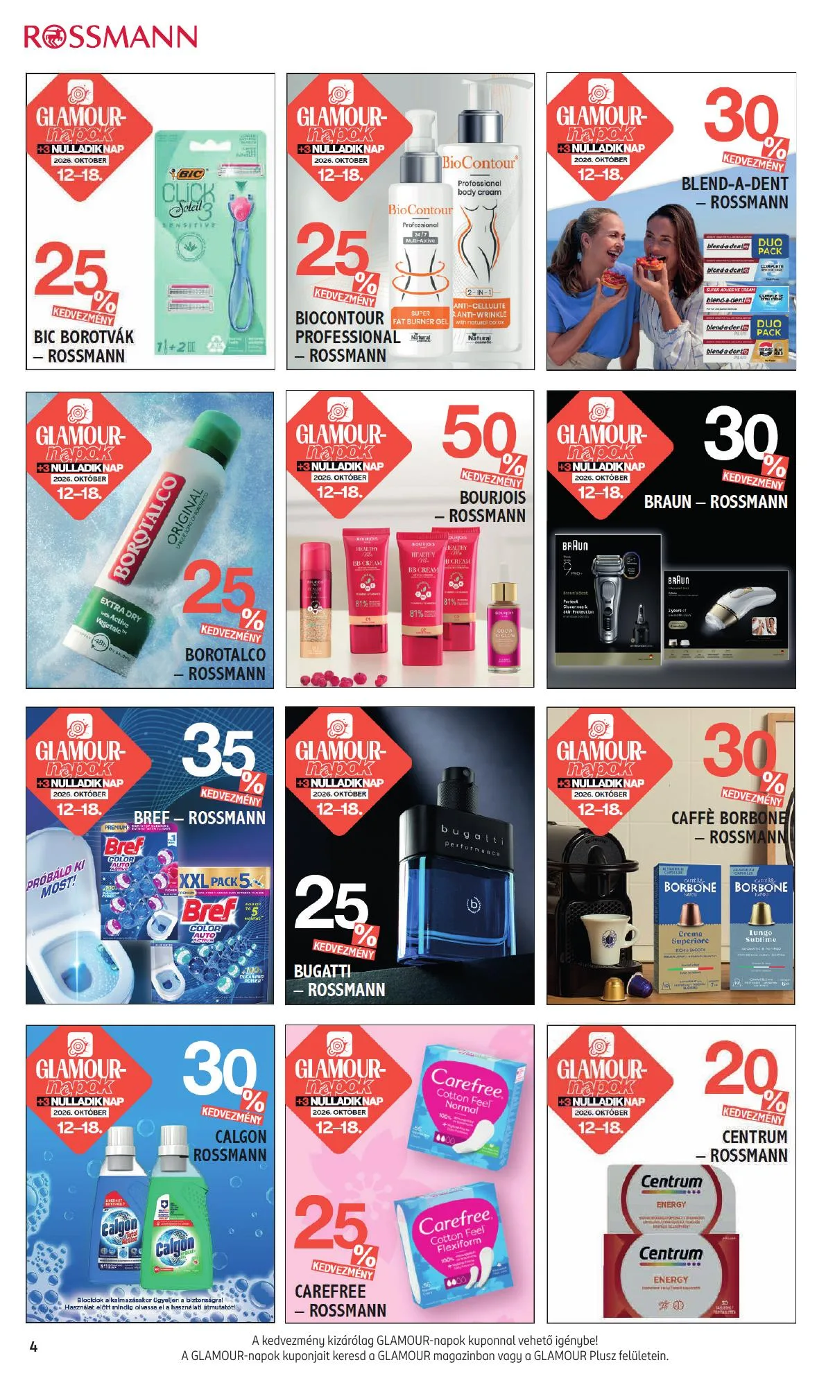 Rossmann akciós újság Egyeb 10.12–10.18 – 4. oldal