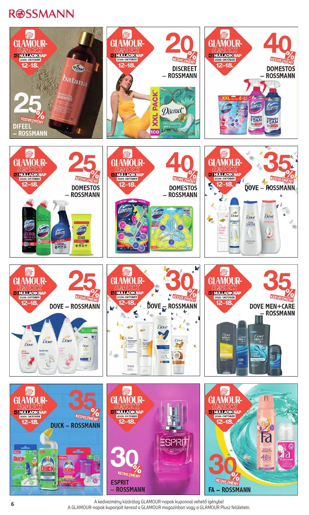 Rossmann akciós újság Egyeb 10.12–10.18 – 6. oldal