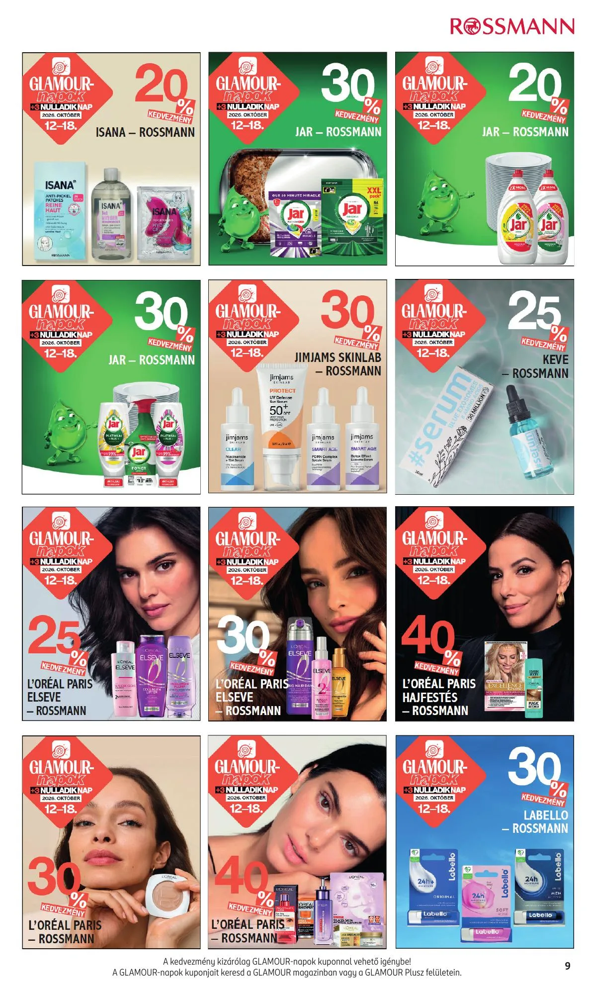 Rossmann akciós újság Egyeb 10.12–10.18 – 9. oldal