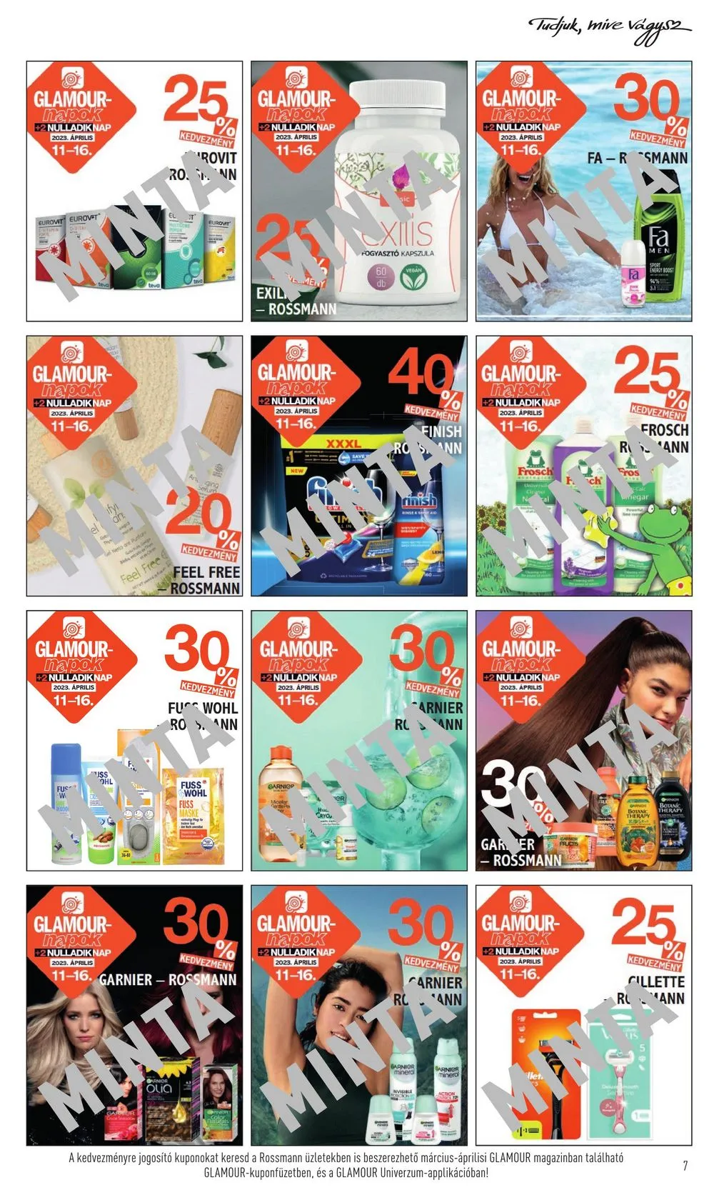 Rossmann akciós újság Glamour kuponok 04.11–04.16 – 7. oldal