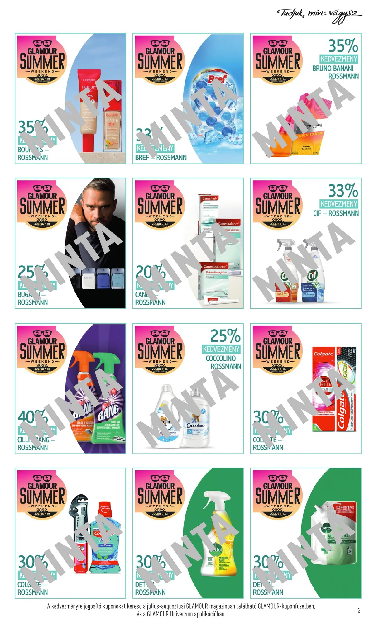 Rossmann akciós újság Glamour napok 07.07–07.10 – 3. oldal