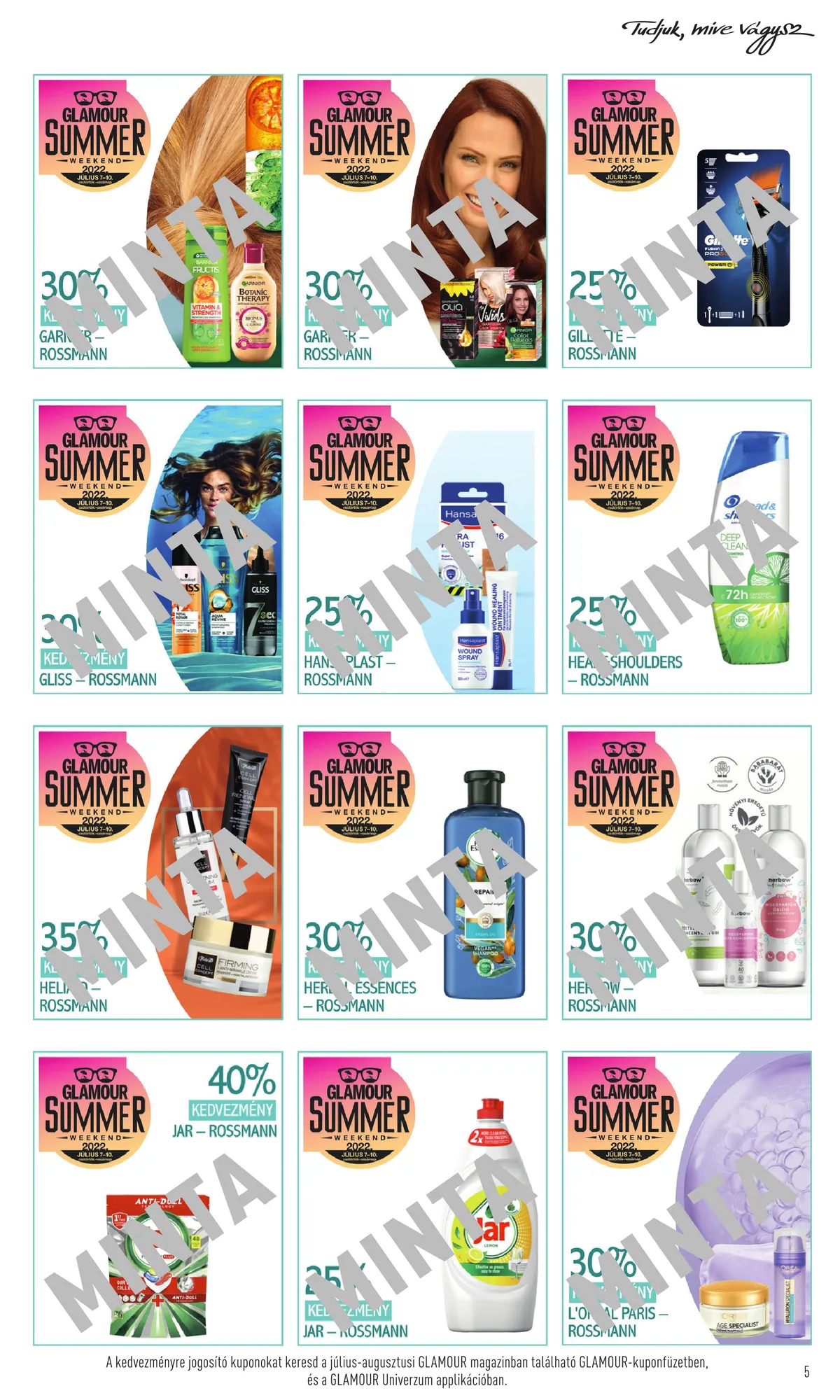 Rossmann akciós újság Glamour napok 07.07–07.10 – 5. oldal