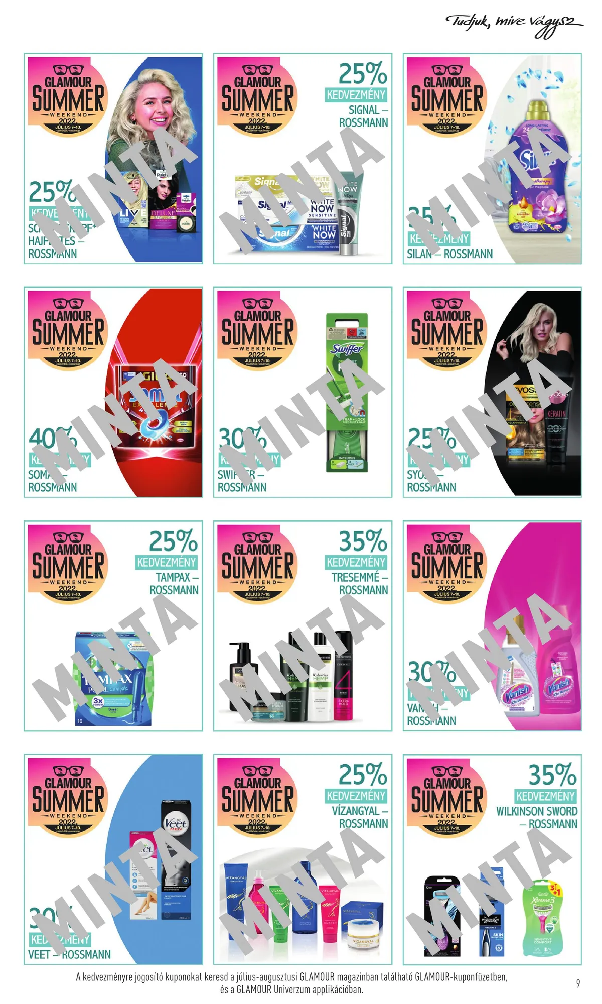 Rossmann akciós újság Glamour napok 07.07–07.10 – 9. oldal