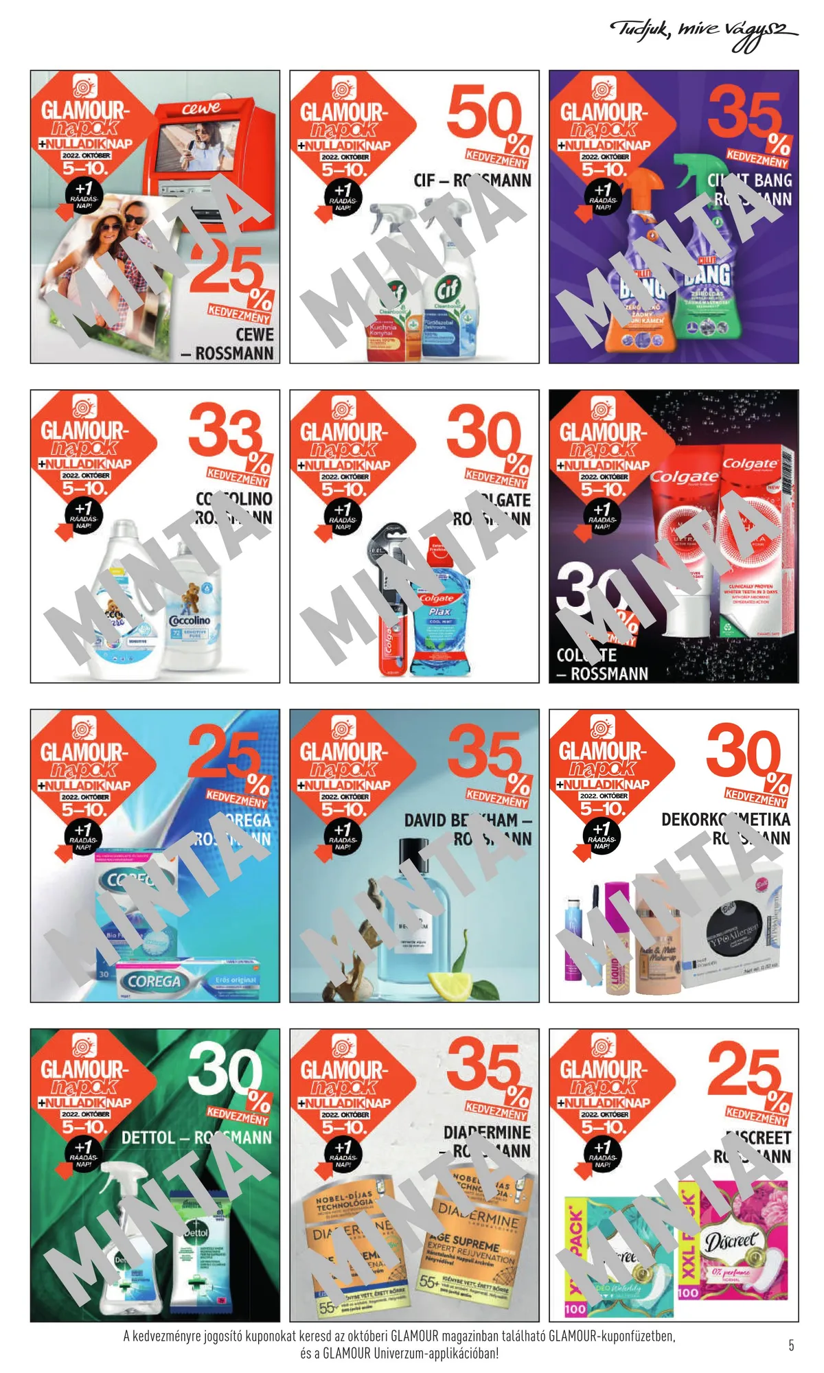 Rossmann akciós újság Glamour napok 10.05–10.10 – 5. oldal