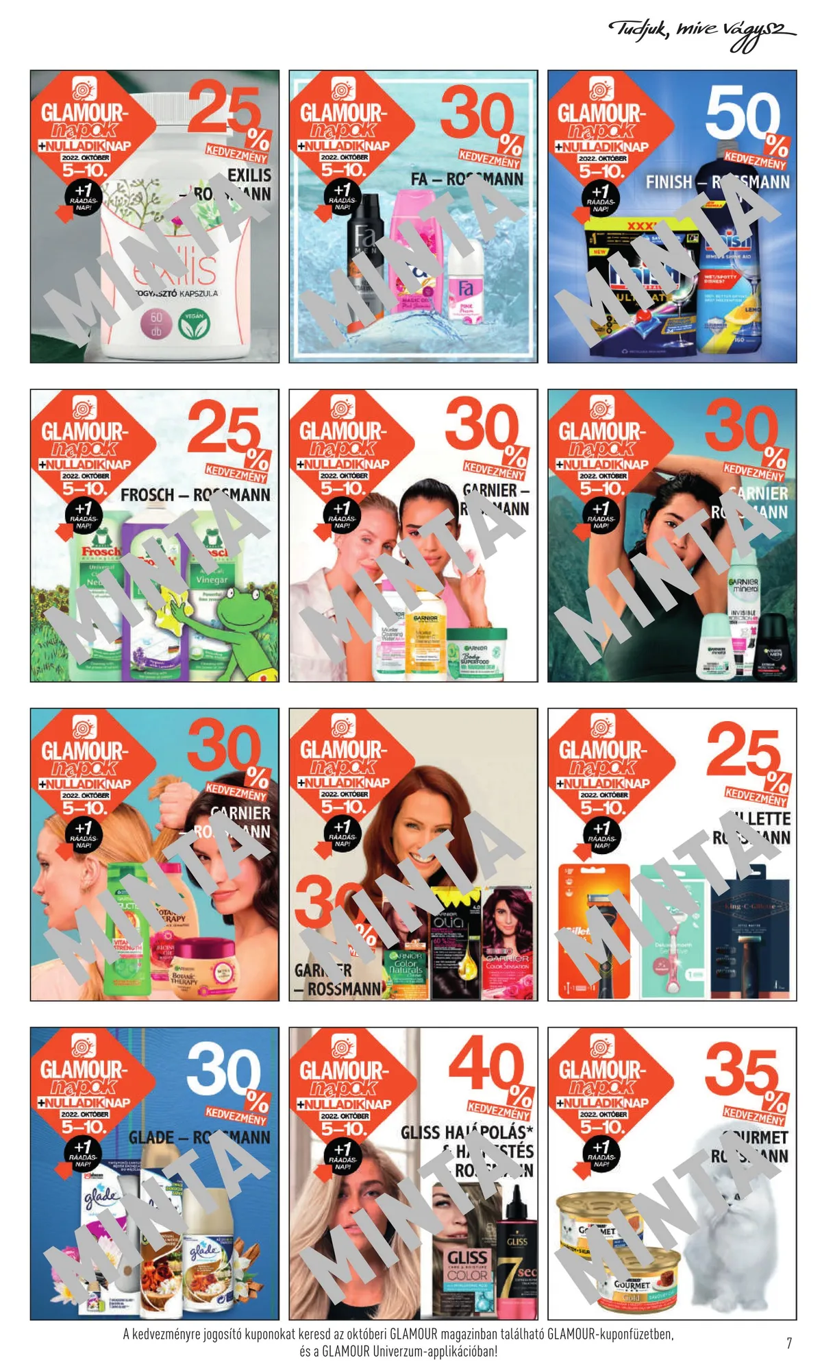 Rossmann akciós újság Glamour napok 10.05–10.10 – 7. oldal